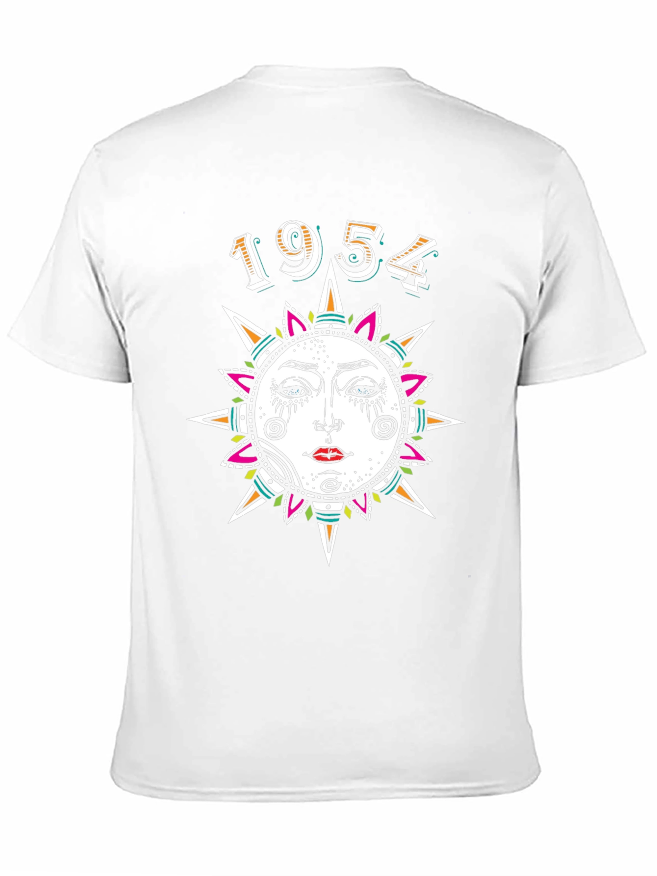 1954 Sun Graphic Print Black T-Shirt