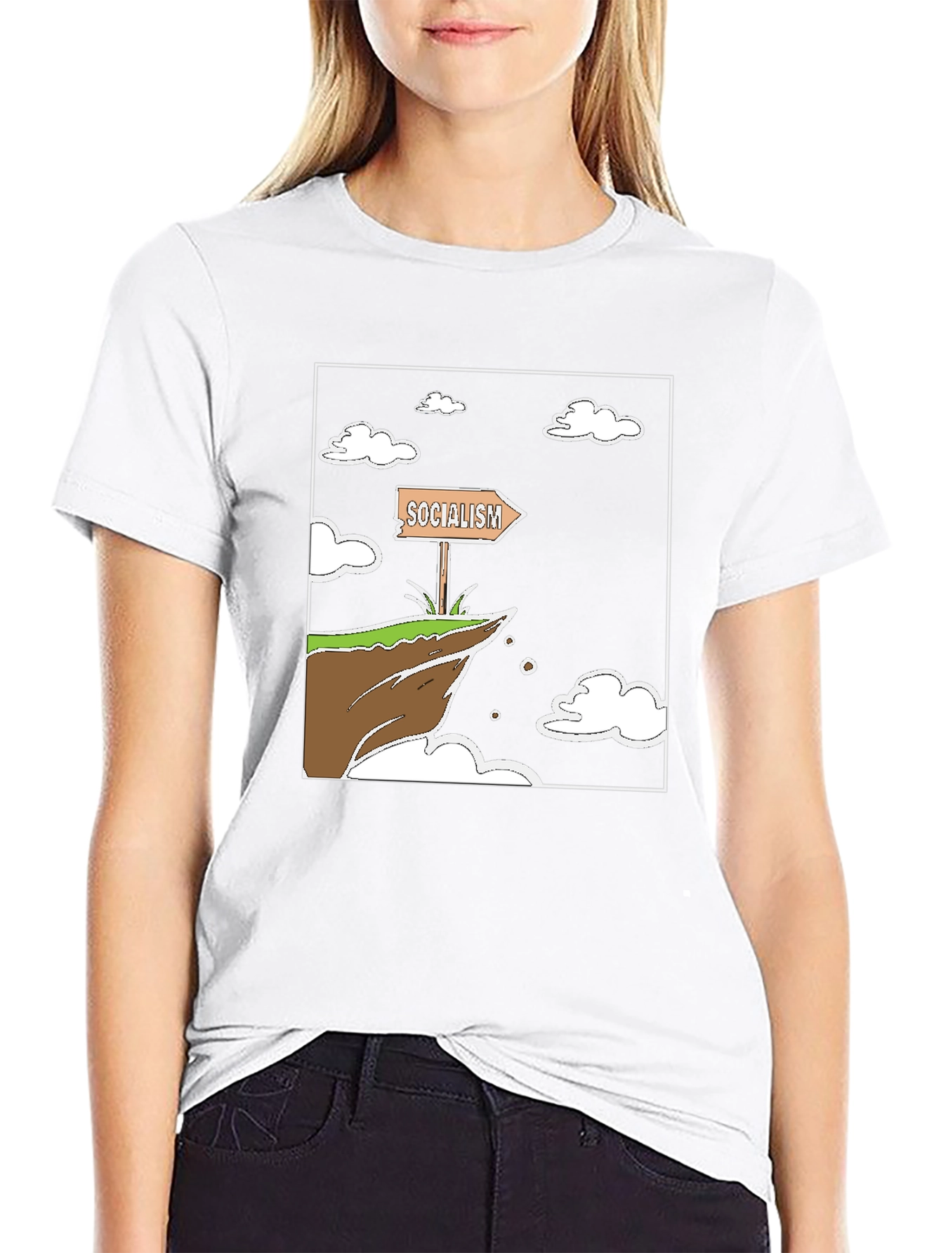 Socialism Cliff Edge Graphic Tee
