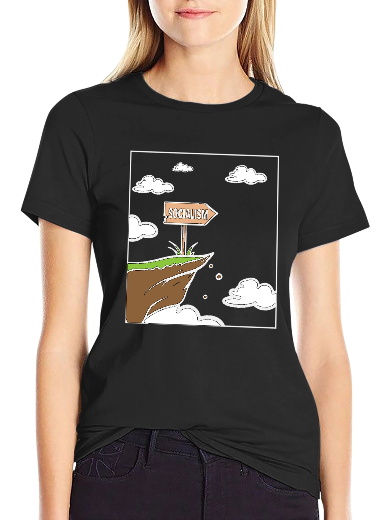 Socialism Cliff Edge Graphic Tee