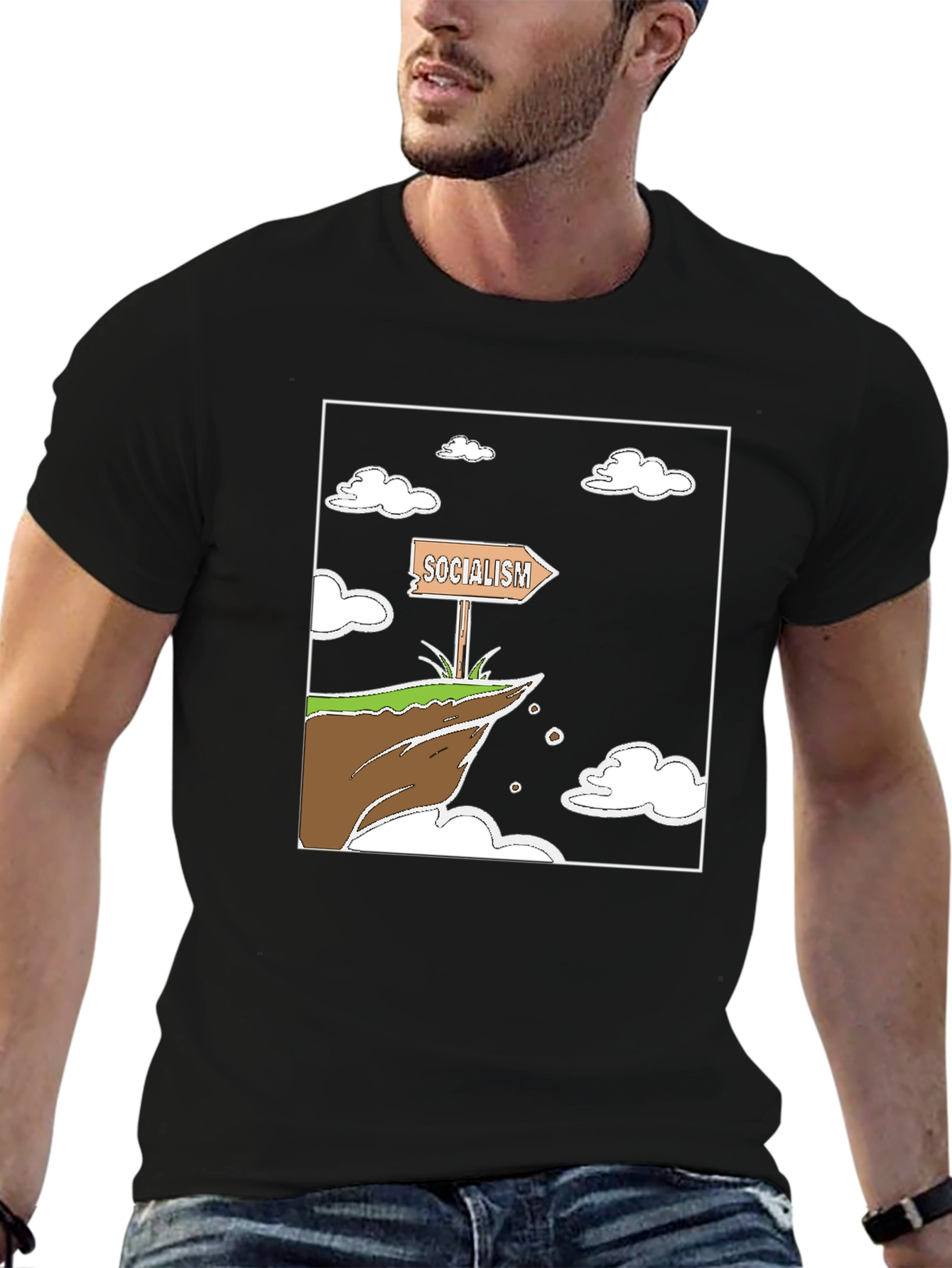 Socialism Cliff Edge Graphic Tee
