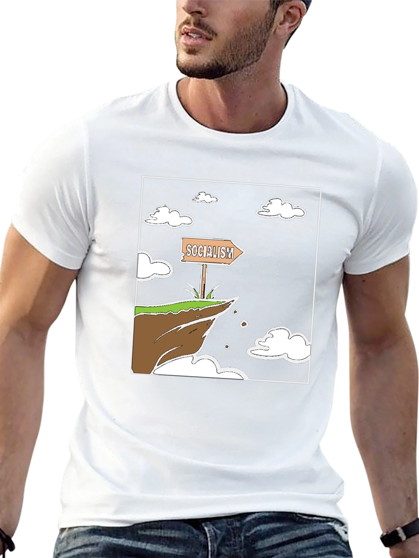 Socialism Cliff Edge Graphic Tee