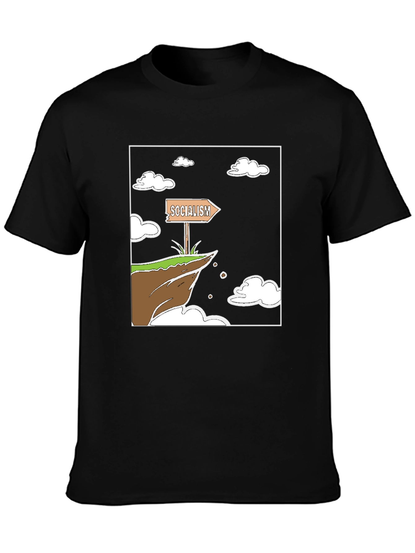 Socialism Cliff Edge Graphic Tee