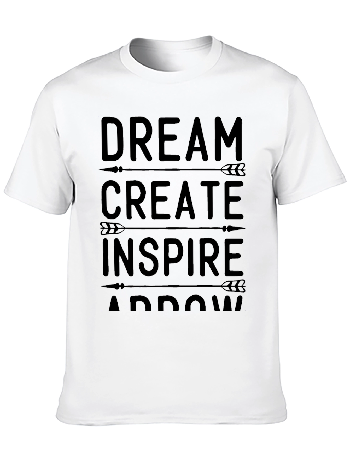 Dream Create Inspire Arrow Black T-Shirt