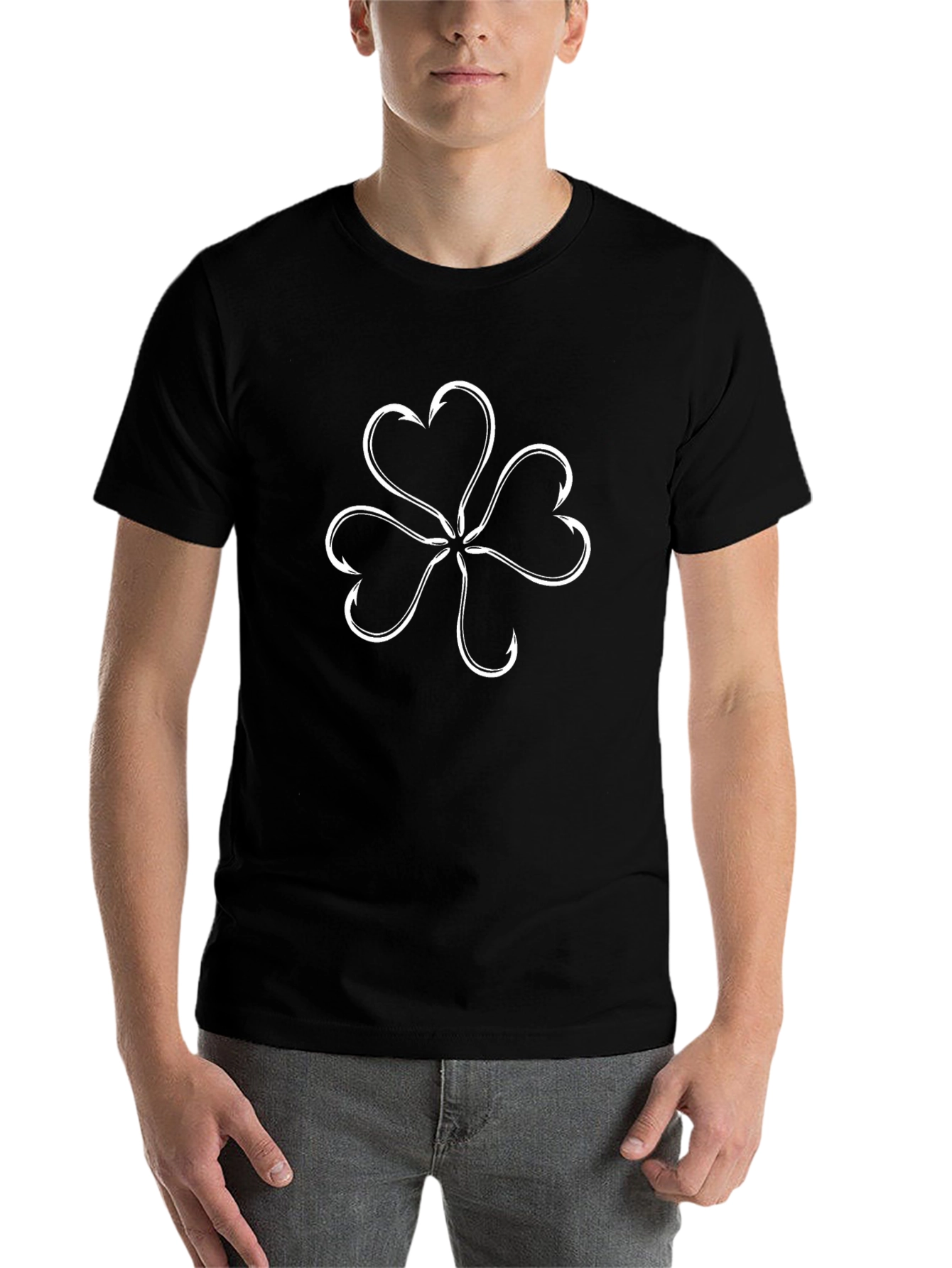 Lucky Fishing Hook Clover T-Shirt