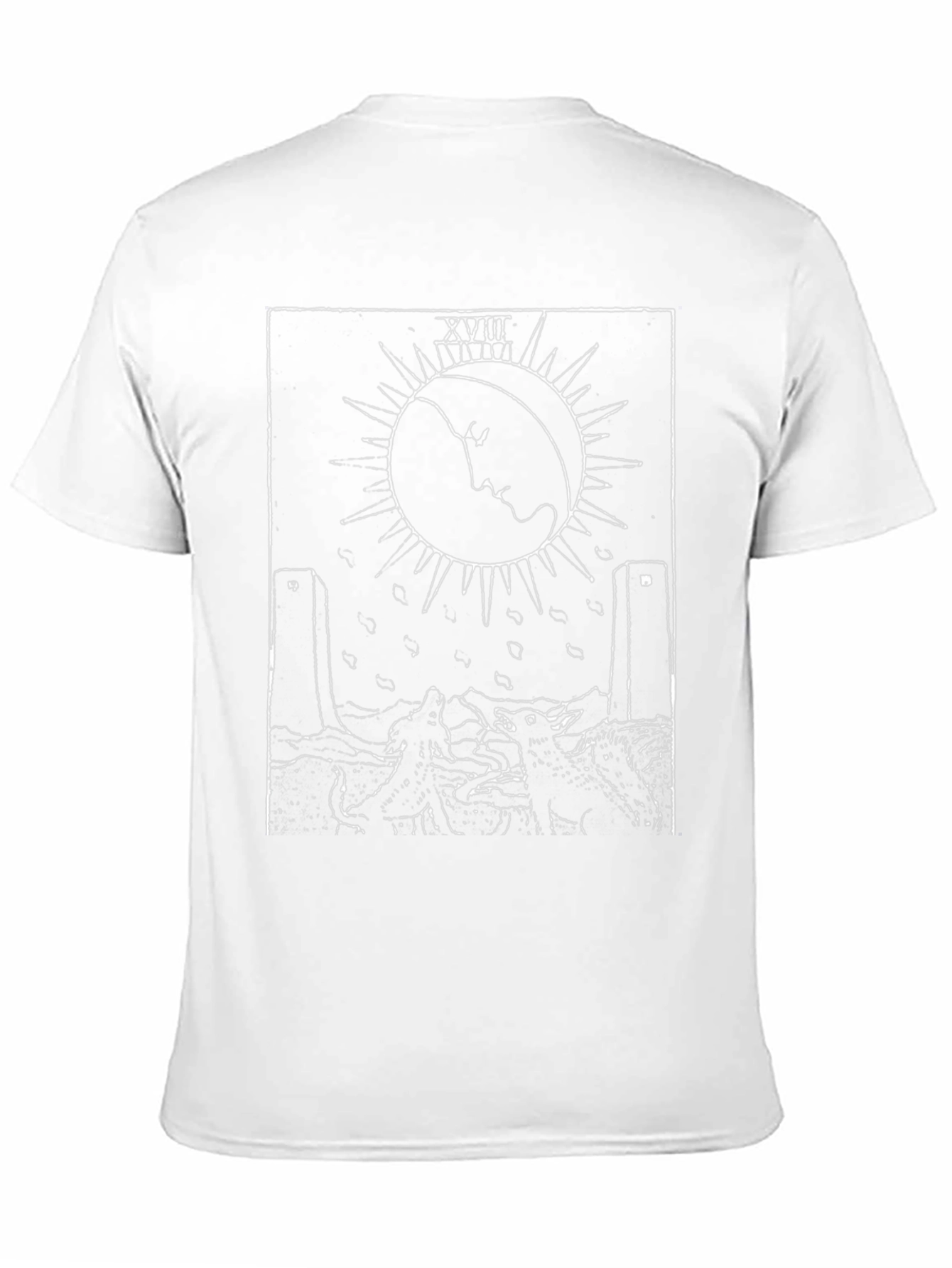 The Moon Tarot Card T-Shirt - Occult Design Tee