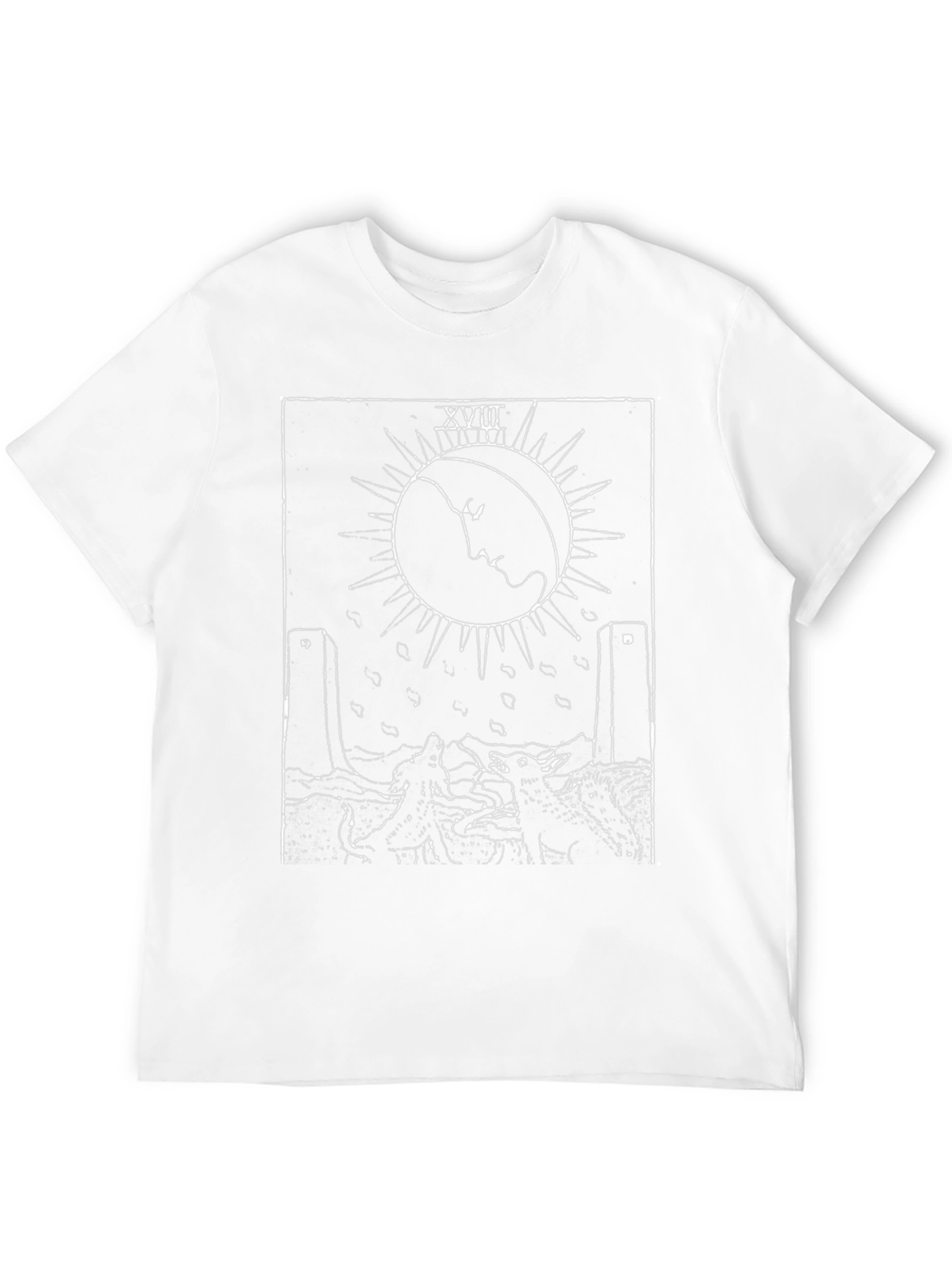 The Moon Tarot Card T-Shirt - Occult Design Tee