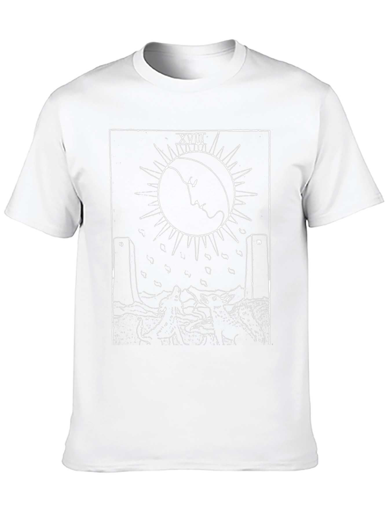 The Moon Tarot Card T-Shirt - Occult Design Tee