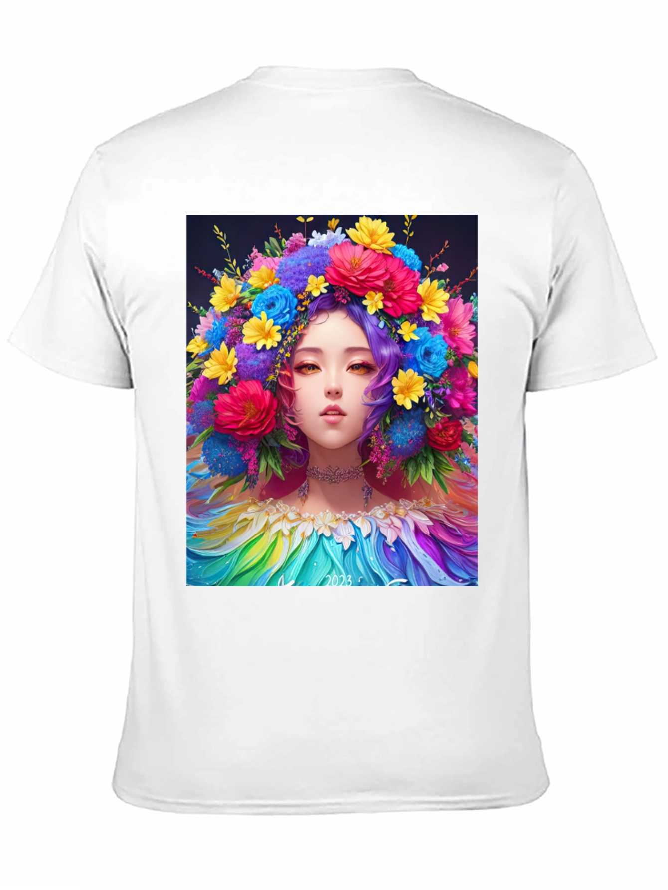 Floral Crown Girl Graphic Tee