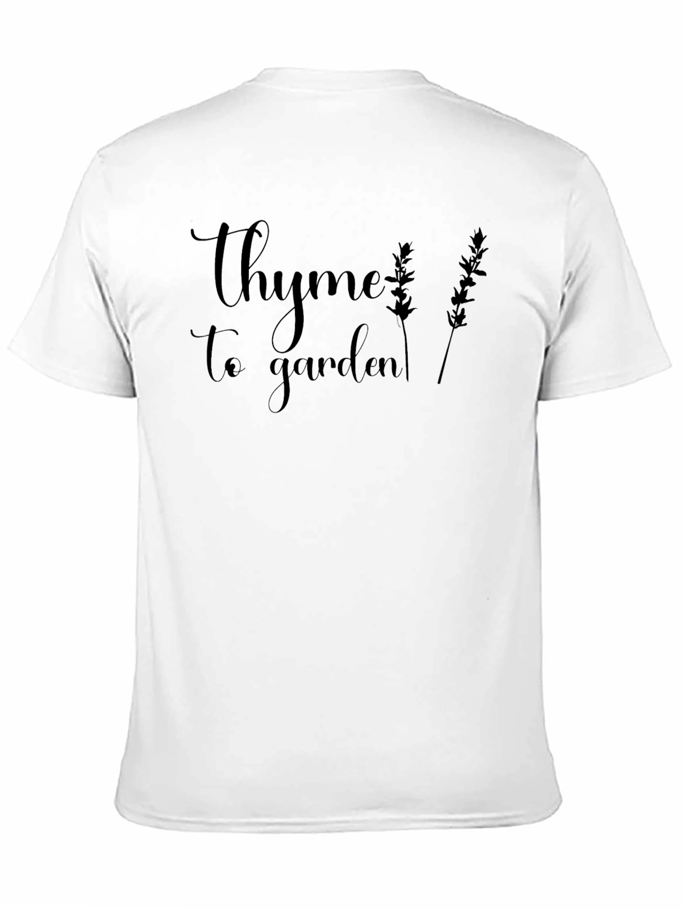 Thyme to Garden Graphic Tee - Black