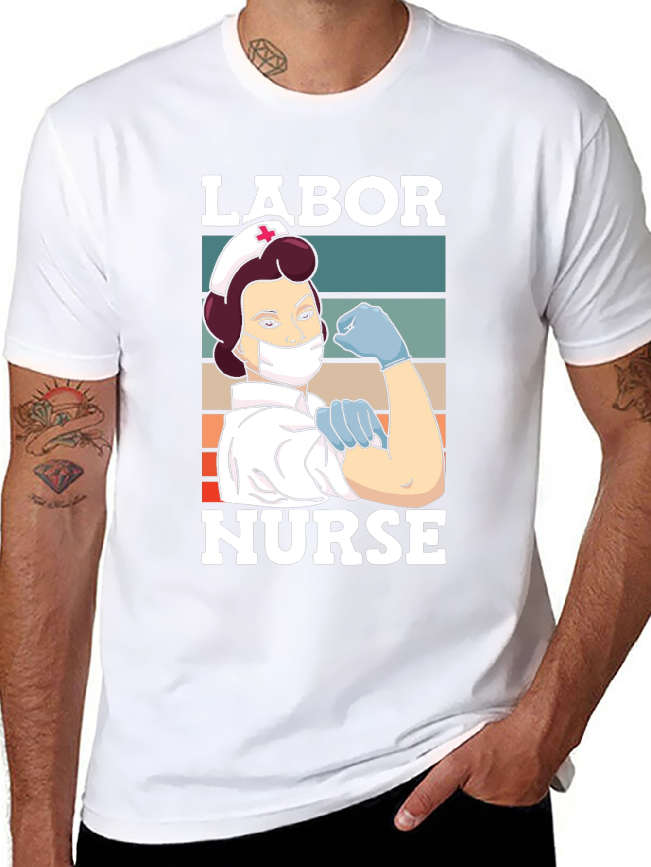 Labor Nurse T-Shirt - Retro Graphic Tee