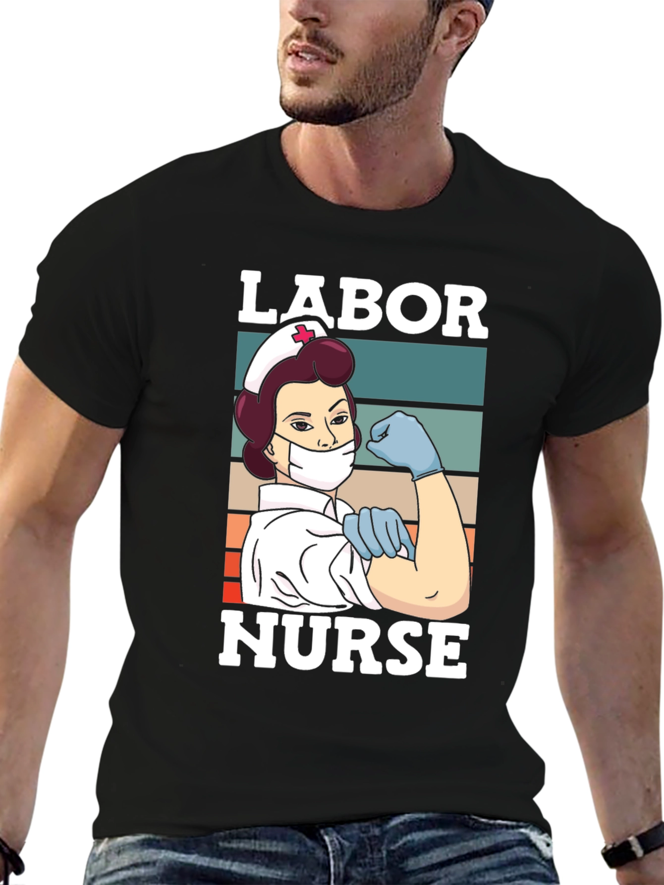Labor Nurse T-Shirt - Retro Graphic Tee