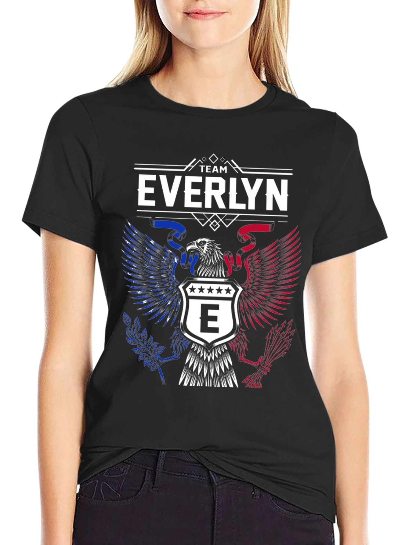 Team Everlyn Eagle Patriotic T-Shirt