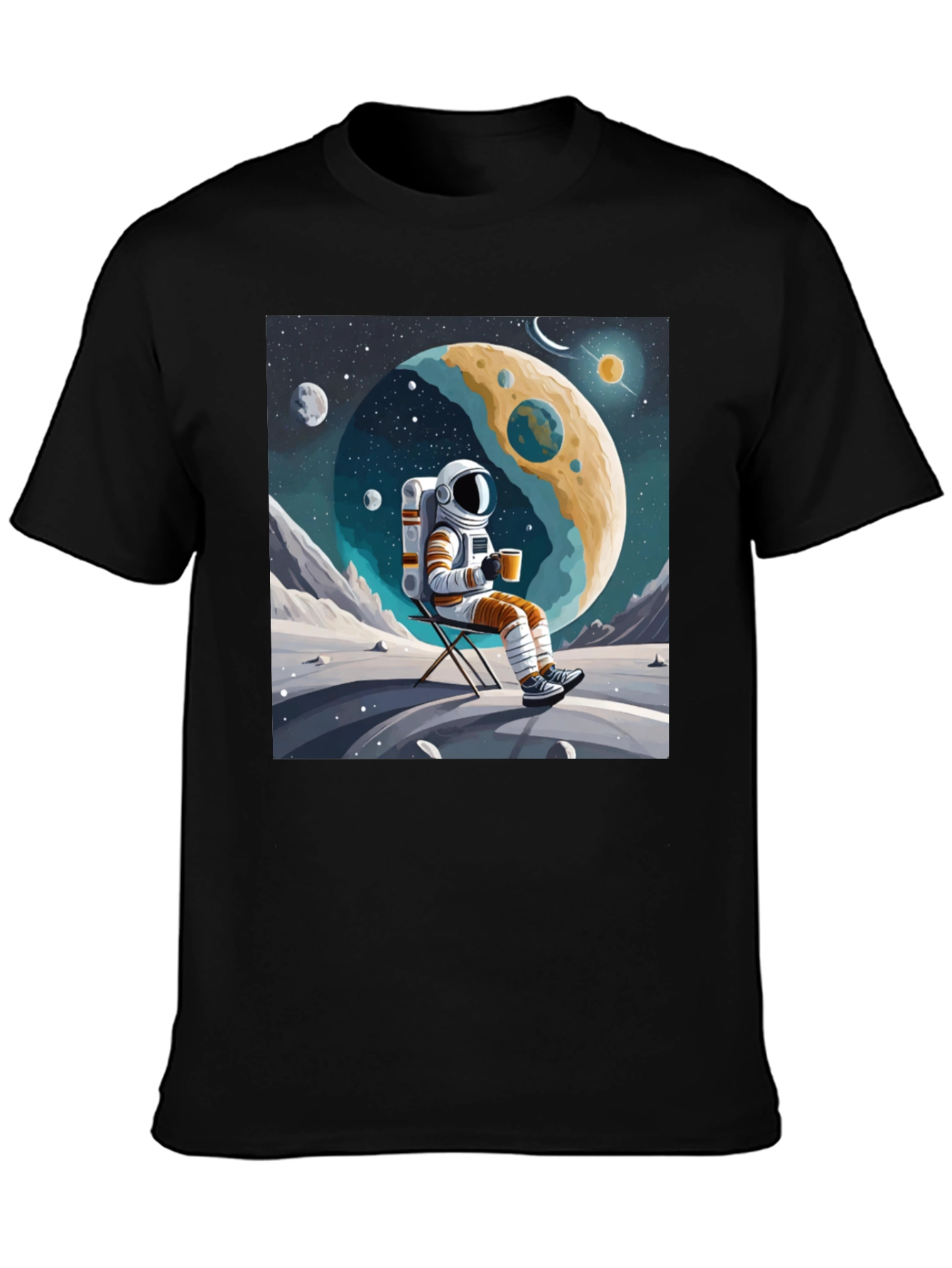 Astronaut Coffee Break Graphic Tee