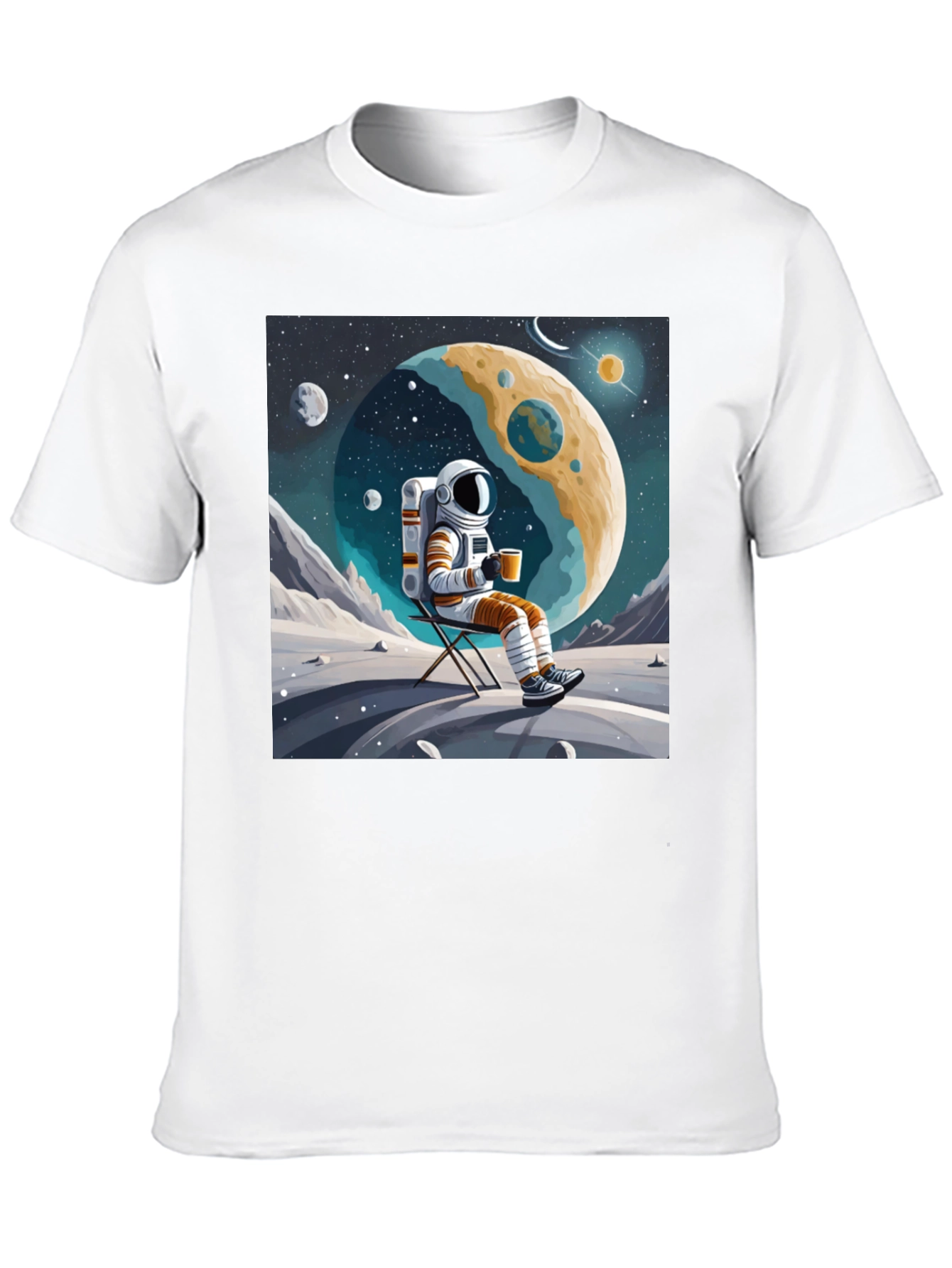 Astronaut Coffee Break Graphic Tee
