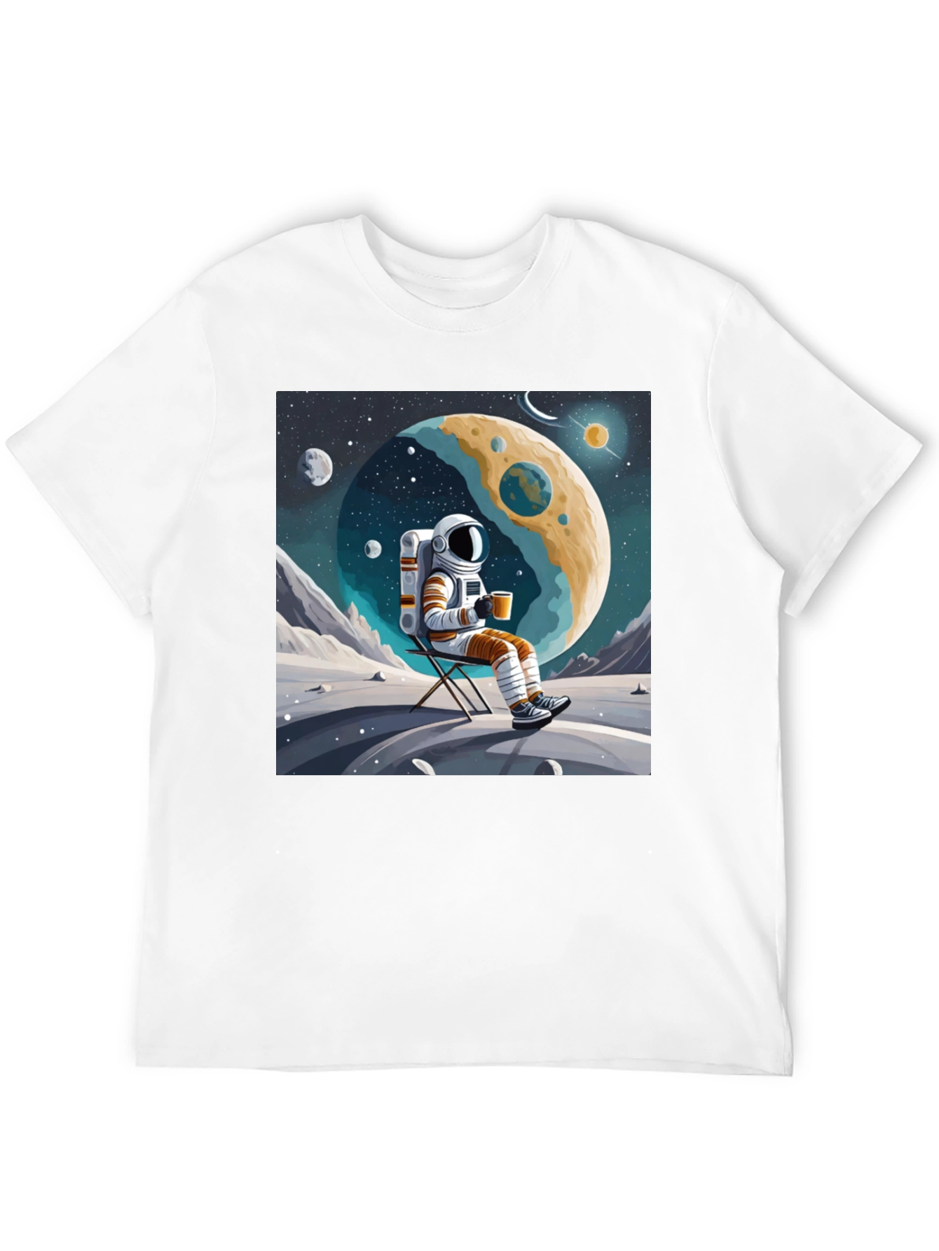 Astronaut Coffee Break Graphic Tee