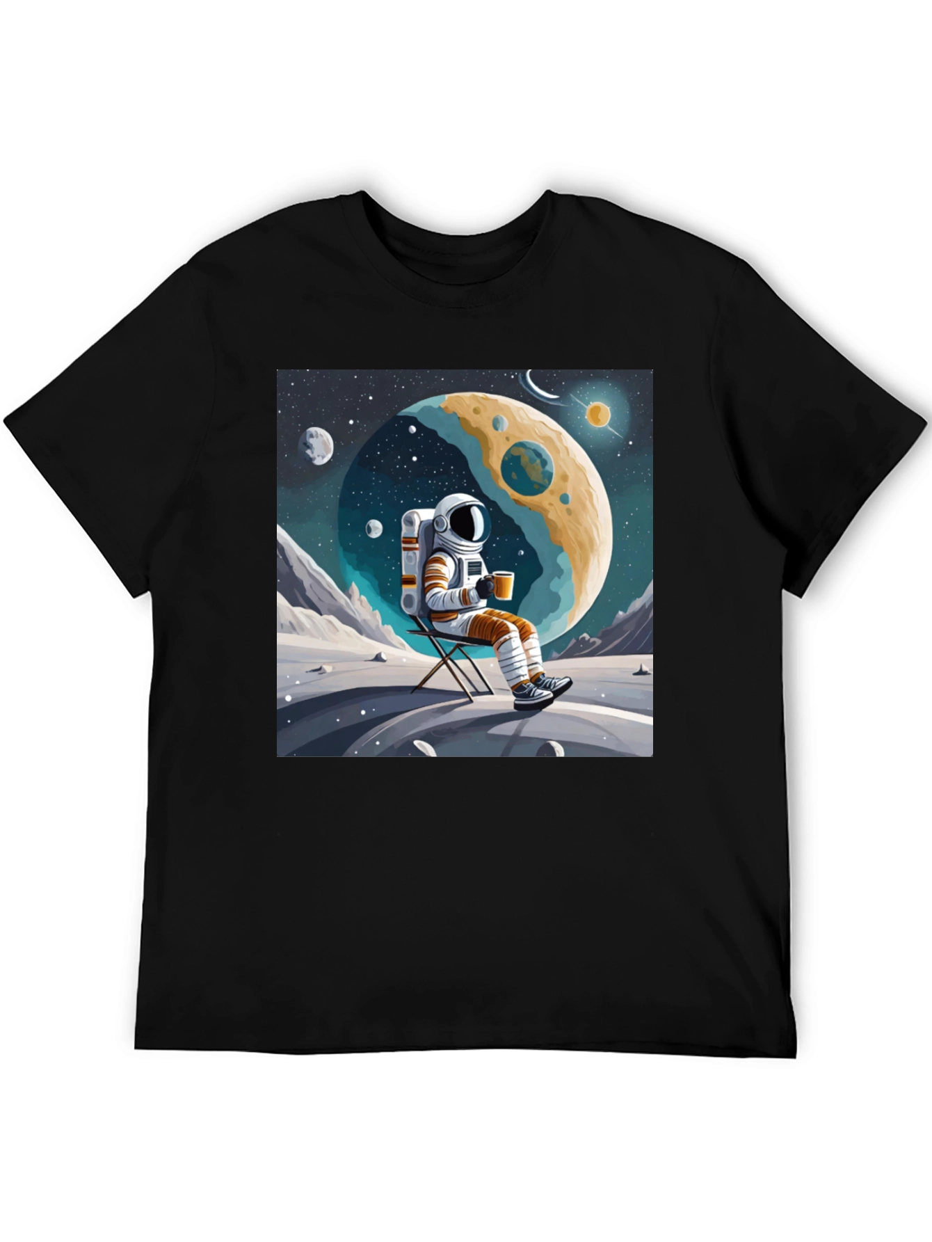 Astronaut Coffee Break Graphic Tee