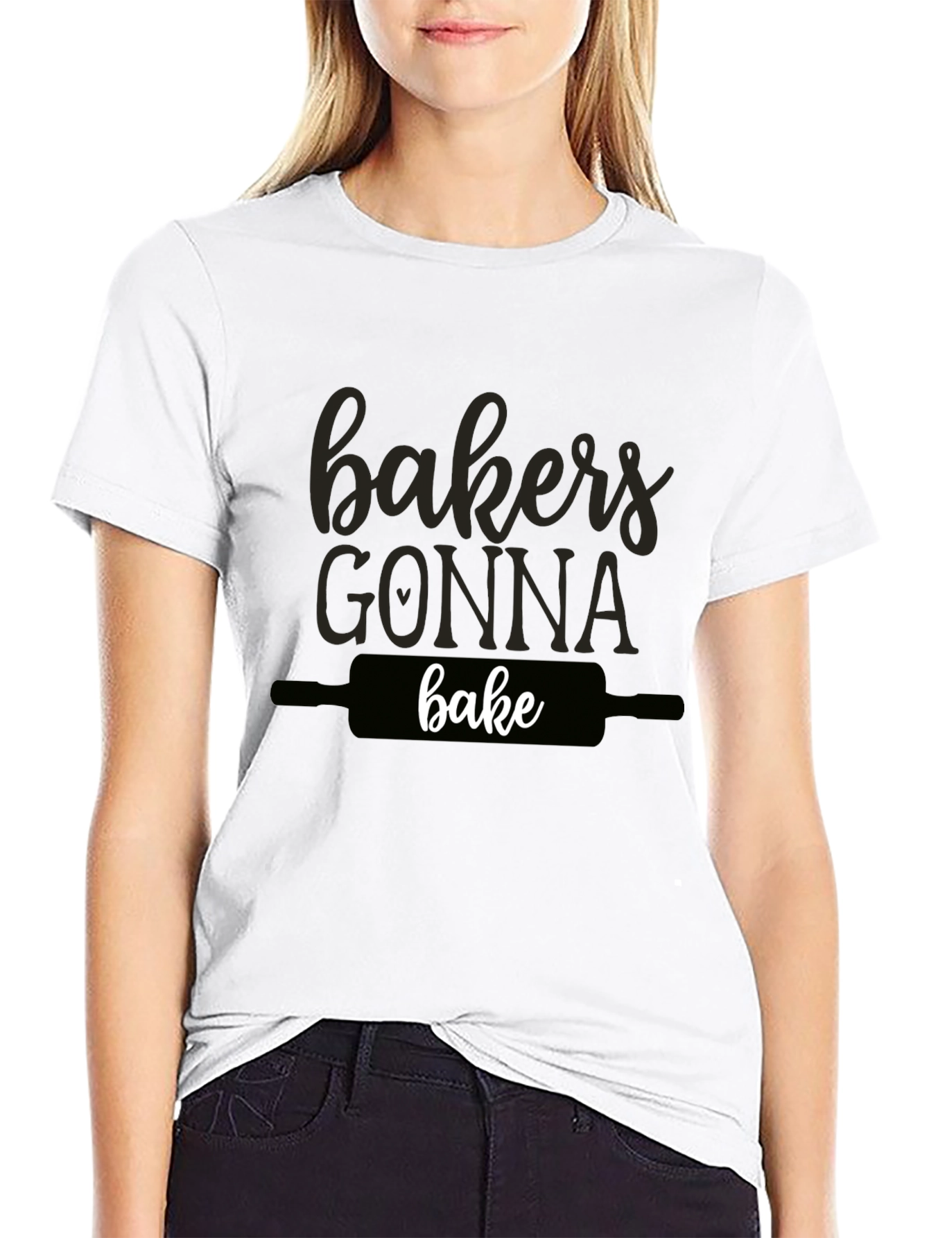 Bakers Gonna Bake Black Graphic Tee Shirt