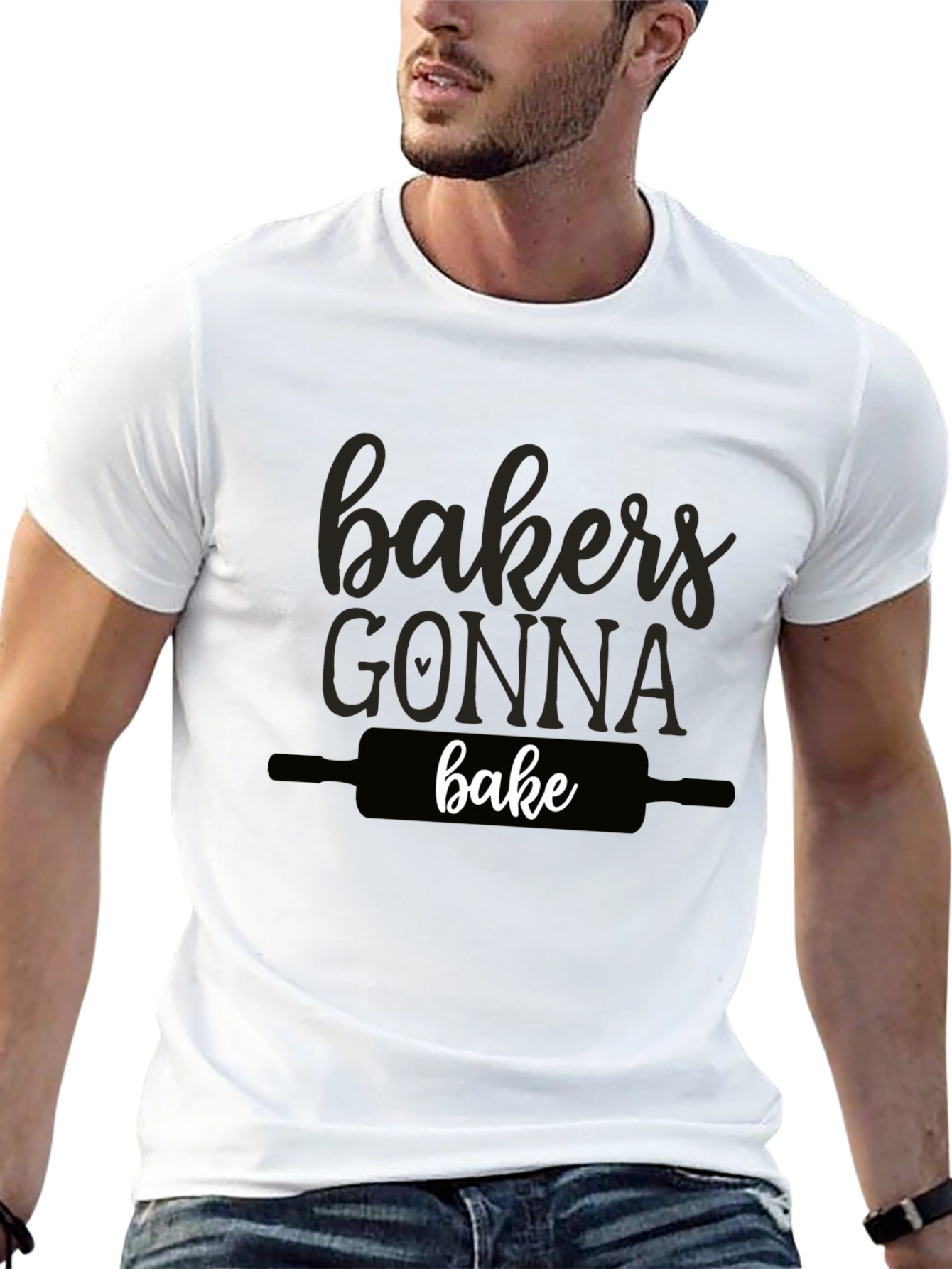 Bakers Gonna Bake Black Graphic Tee Shirt