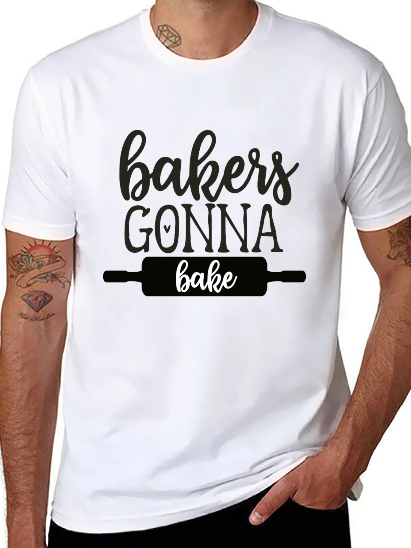 Bakers Gonna Bake Black Graphic Tee Shirt