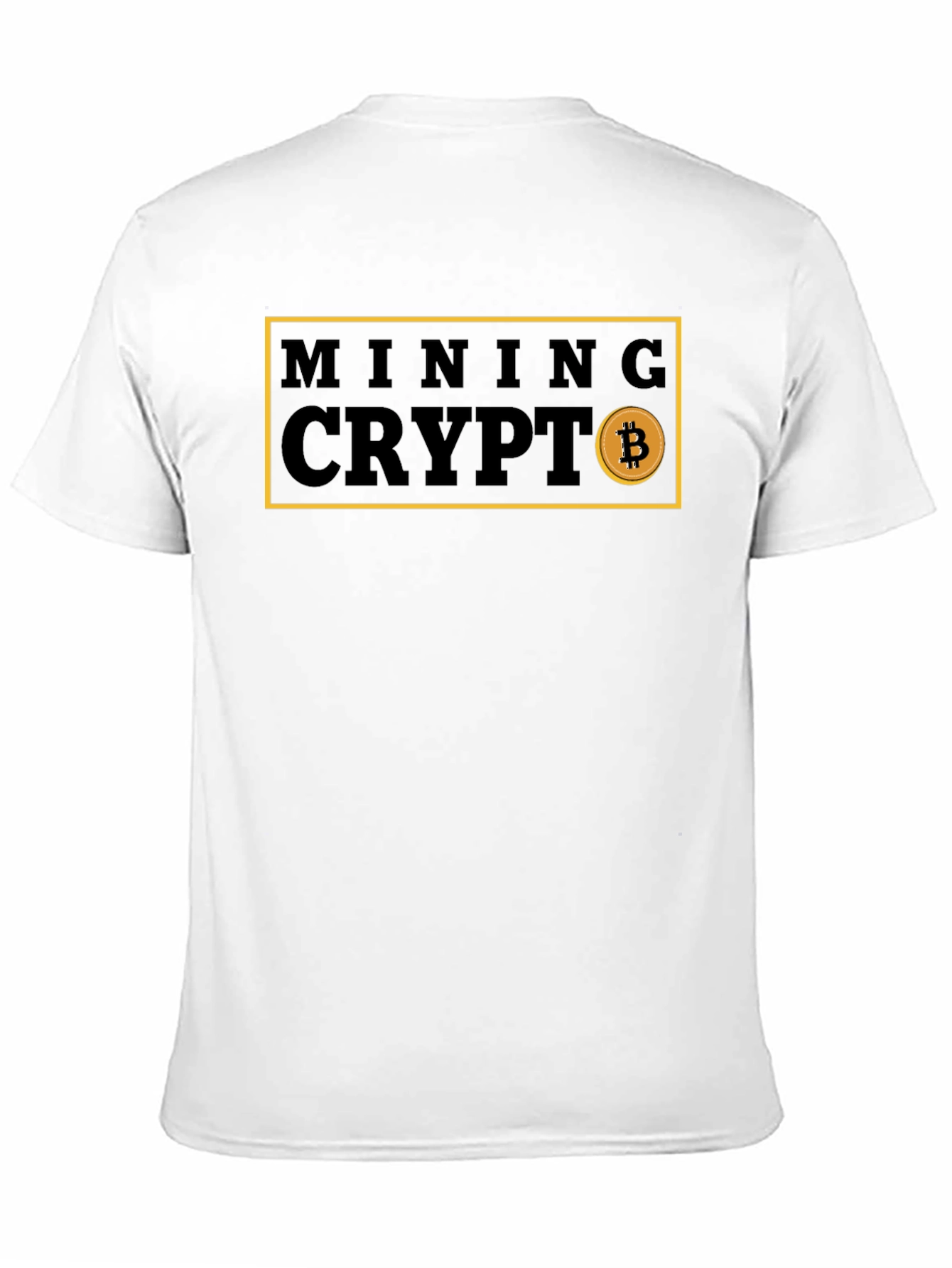 Mining Crypto Bitcoin Graphic Tee - Black