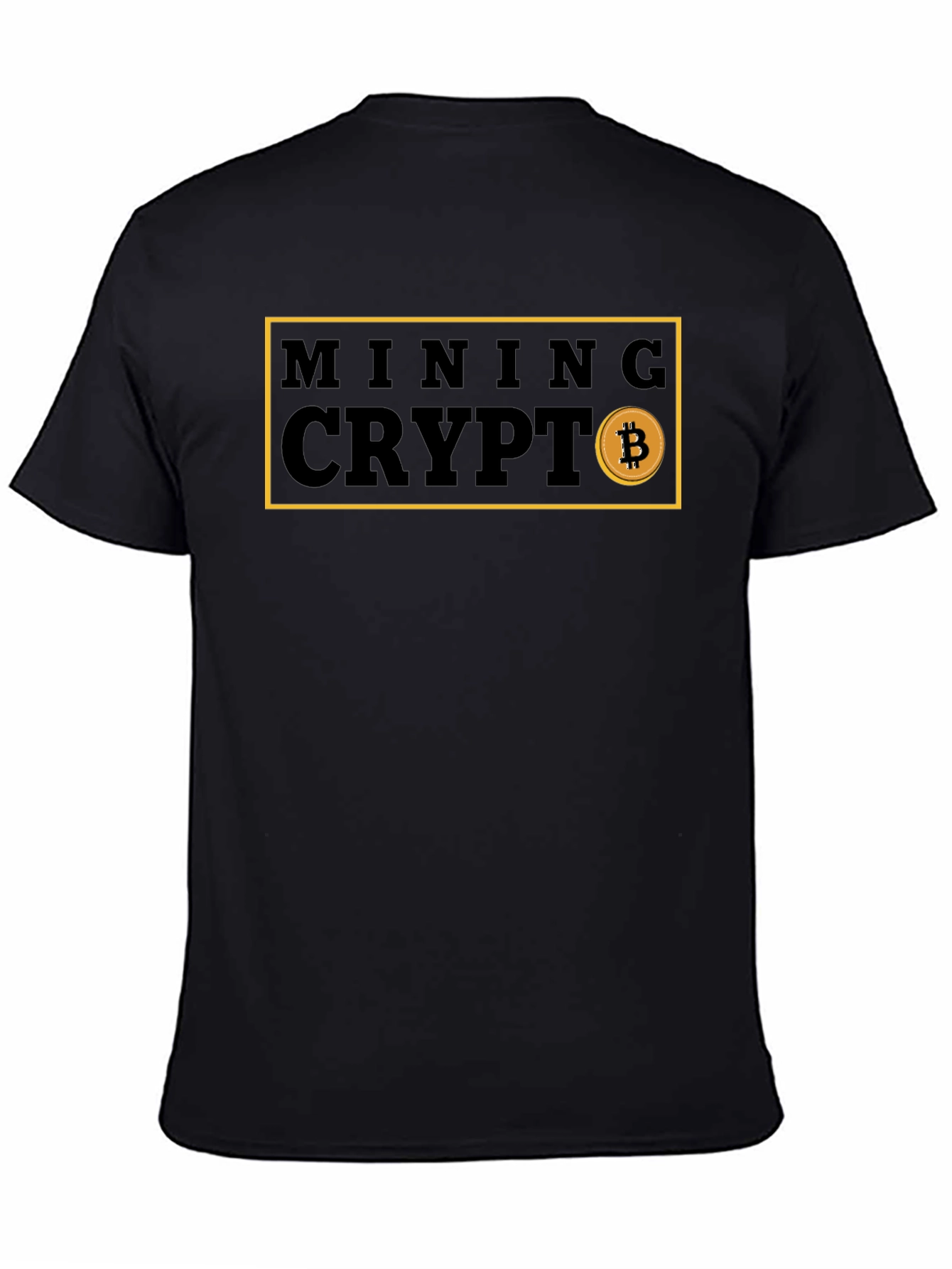 Mining Crypto Bitcoin Graphic Tee - Black
