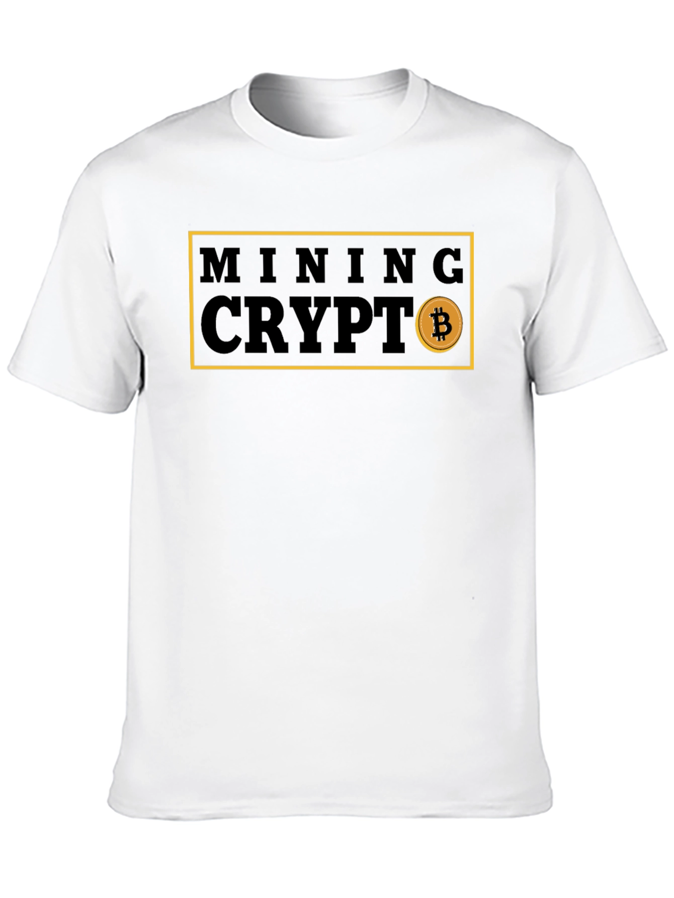 Mining Crypto Bitcoin Graphic Tee - Black