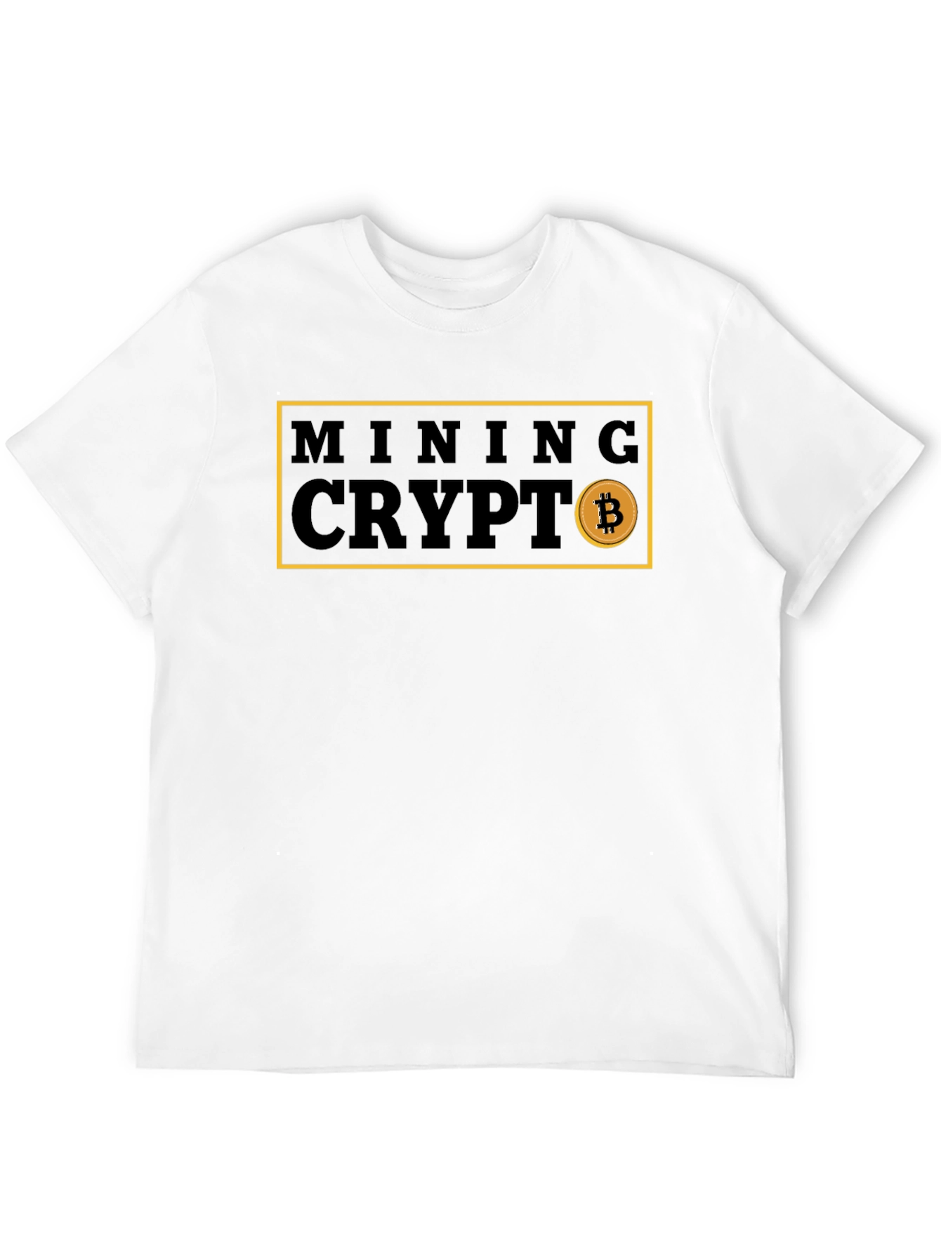 Mining Crypto Bitcoin Graphic Tee - Black