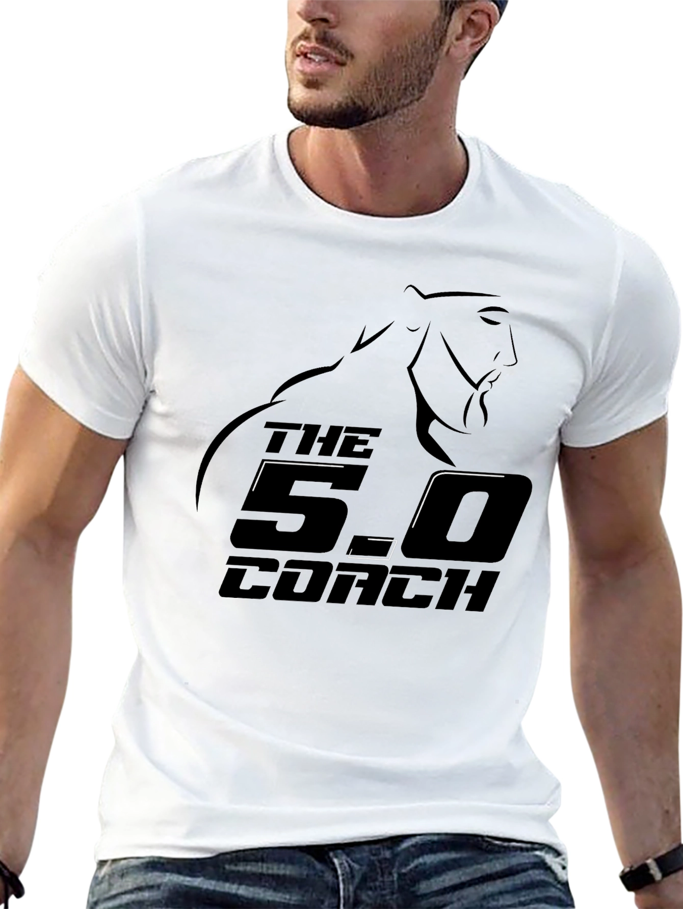 The 5.0 Coach Black Graphic Tee
