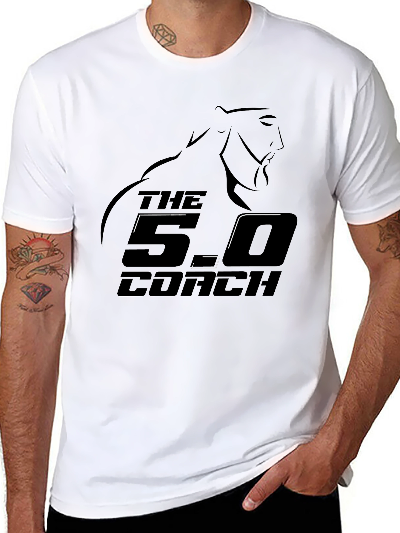 The 5.0 Coach Black Graphic Tee