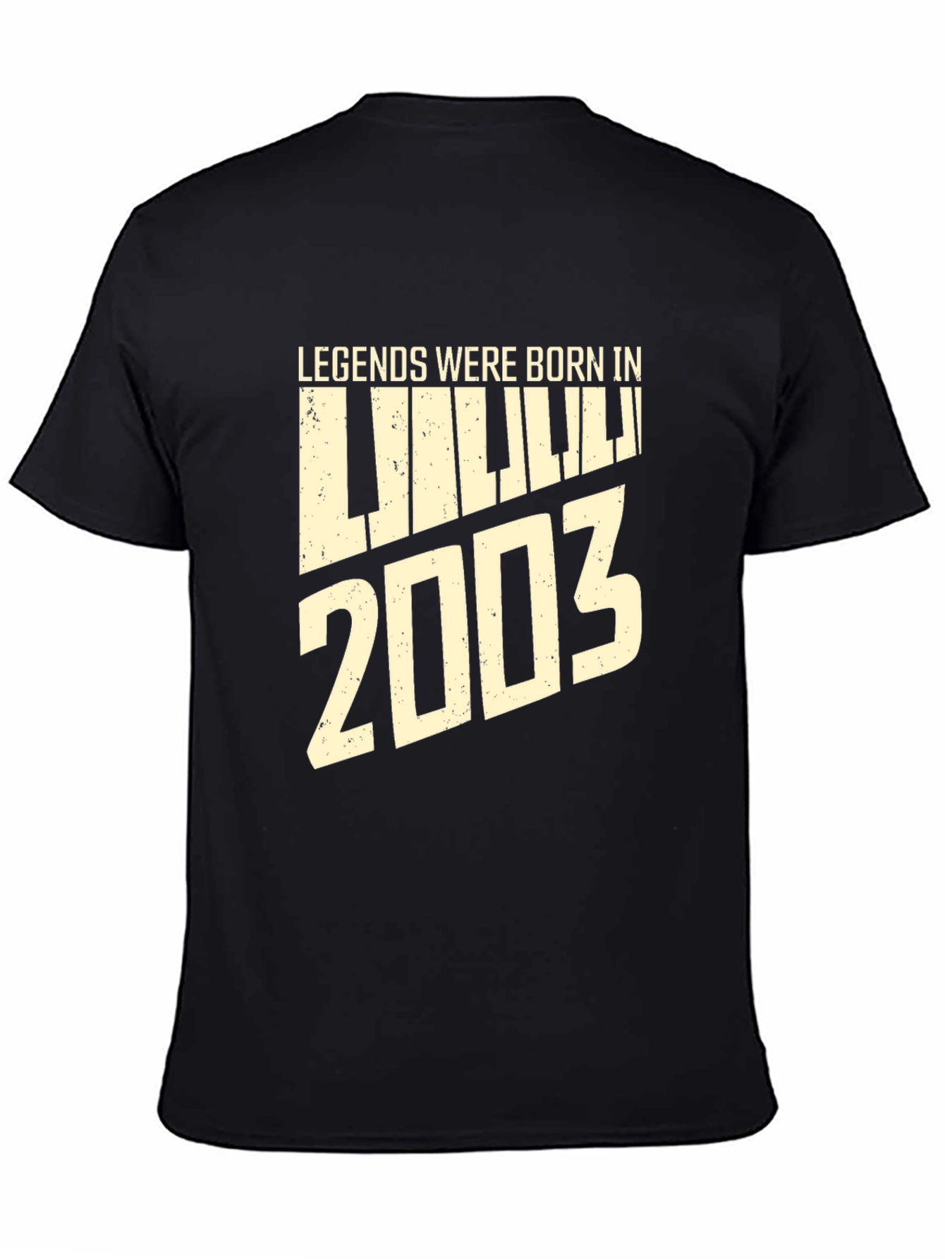 Legends Born In 2003 Piano Black T-Shirt