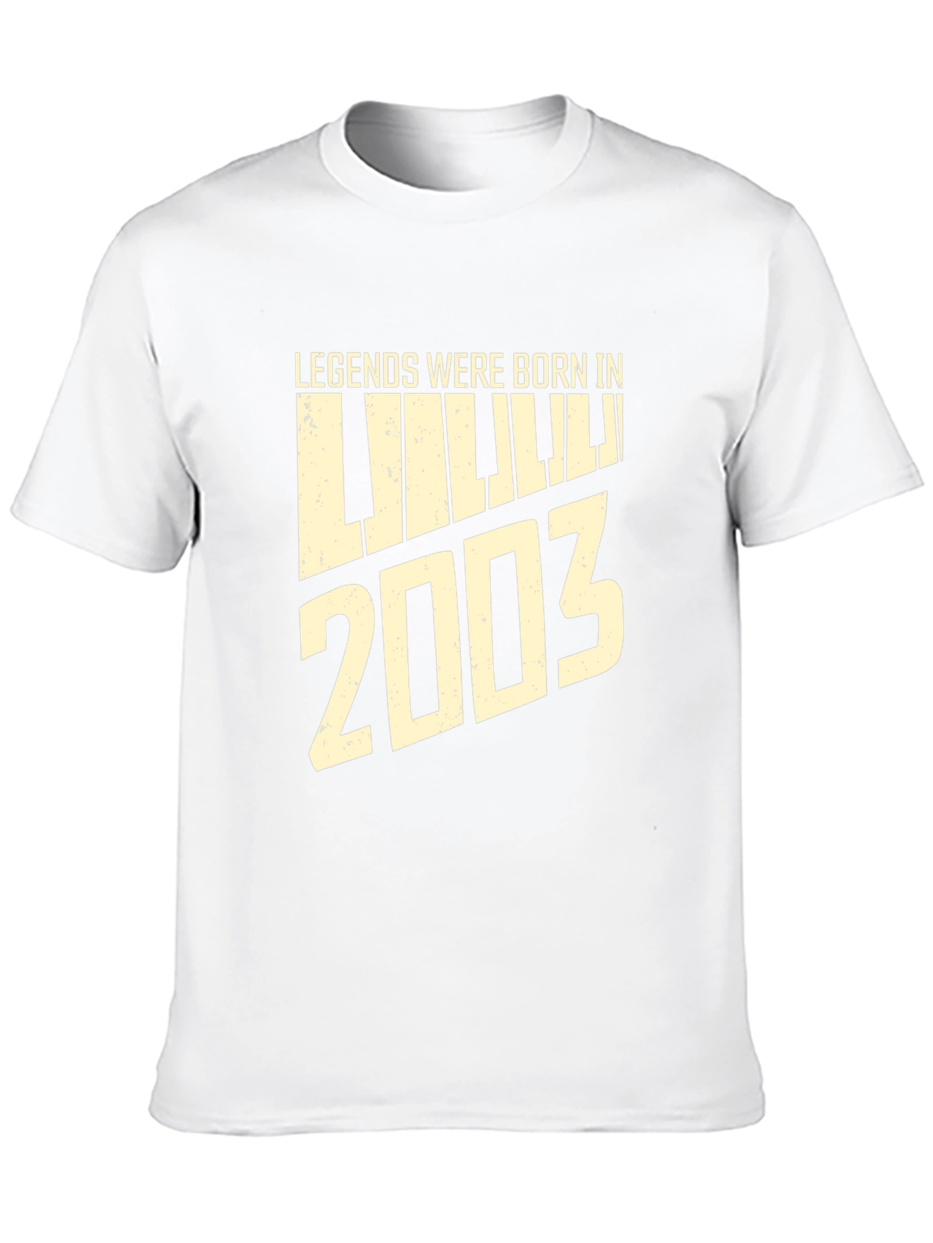 Legends Born In 2003 Piano Black T-Shirt