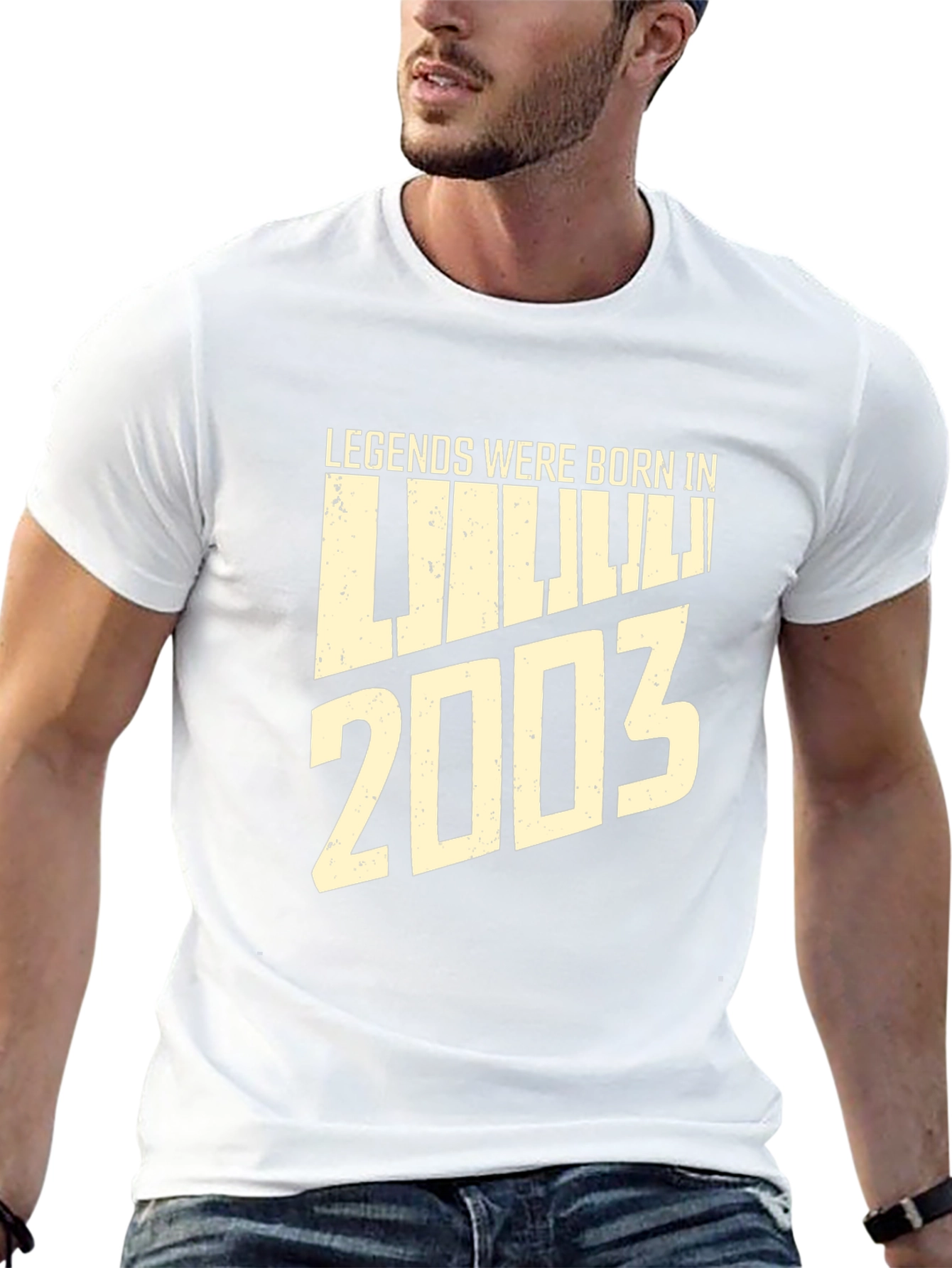 Legends Born In 2003 Piano Black T-Shirt