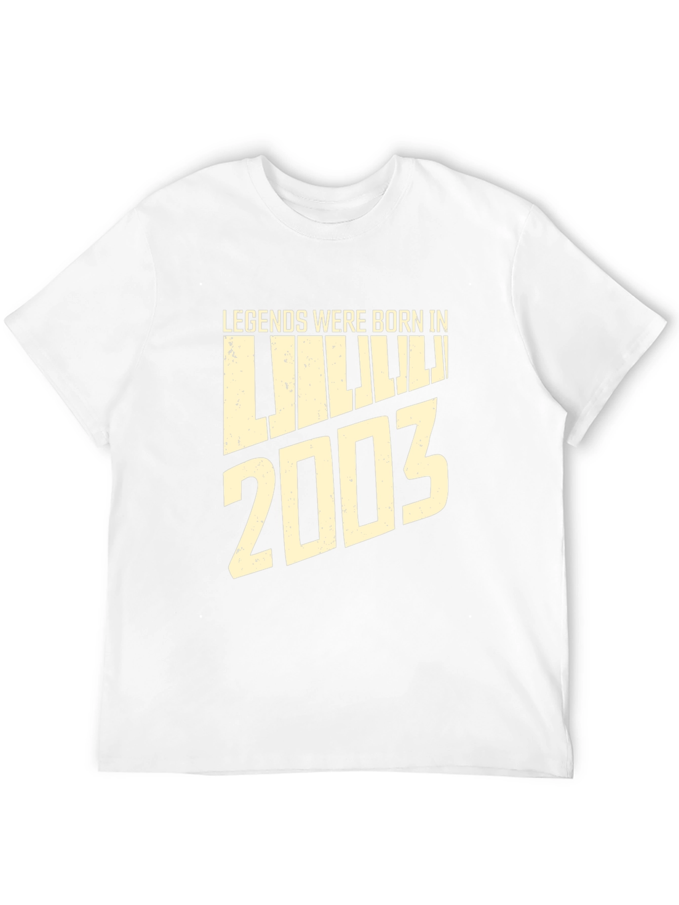 Legends Born In 2003 Piano Black T-Shirt