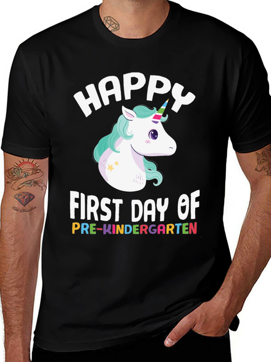 Happy First Day of Pre-Kindergarten Unicorn T-Shirt