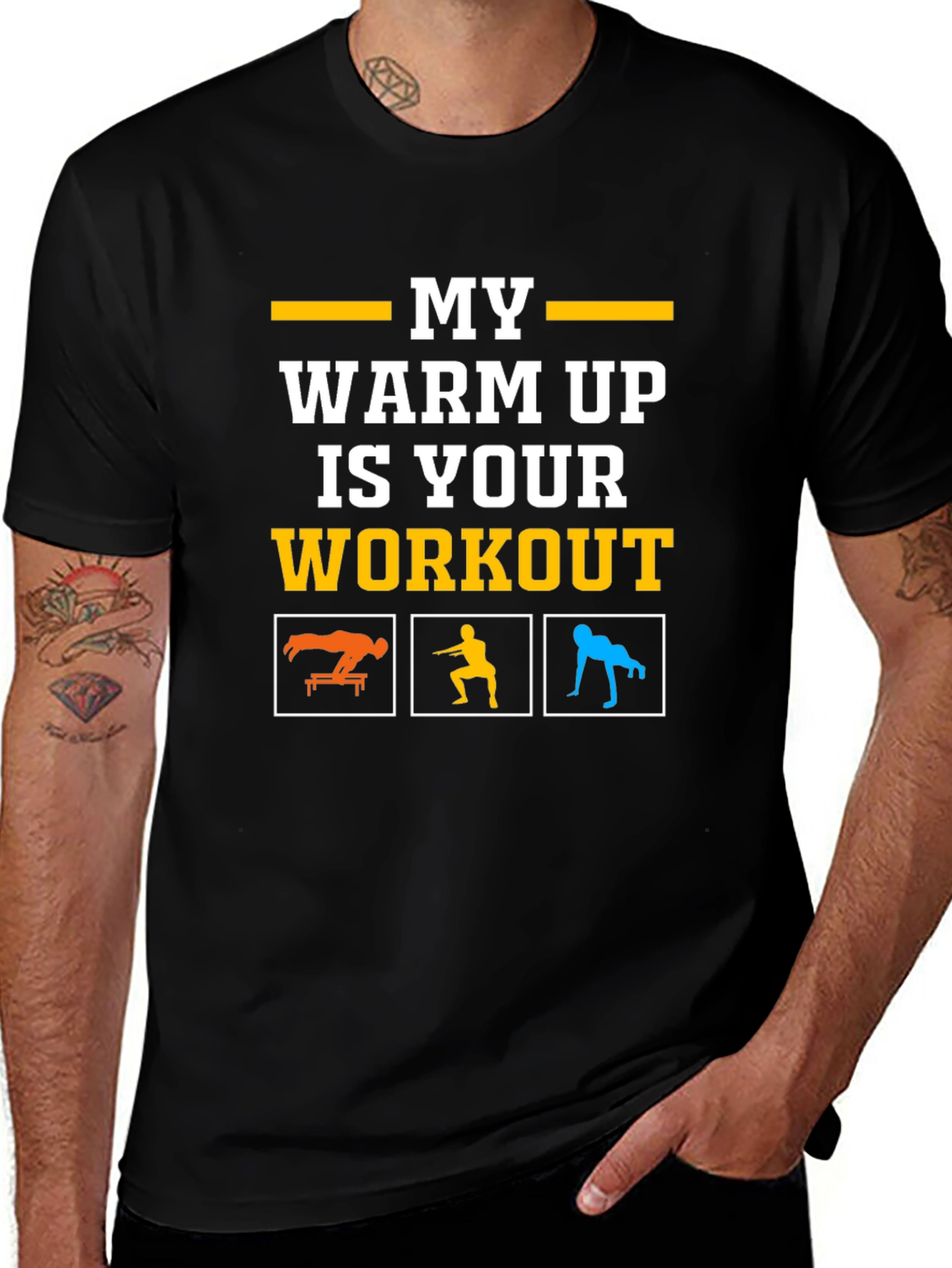 My Warm Up is Your Workout Black T-Shirt
