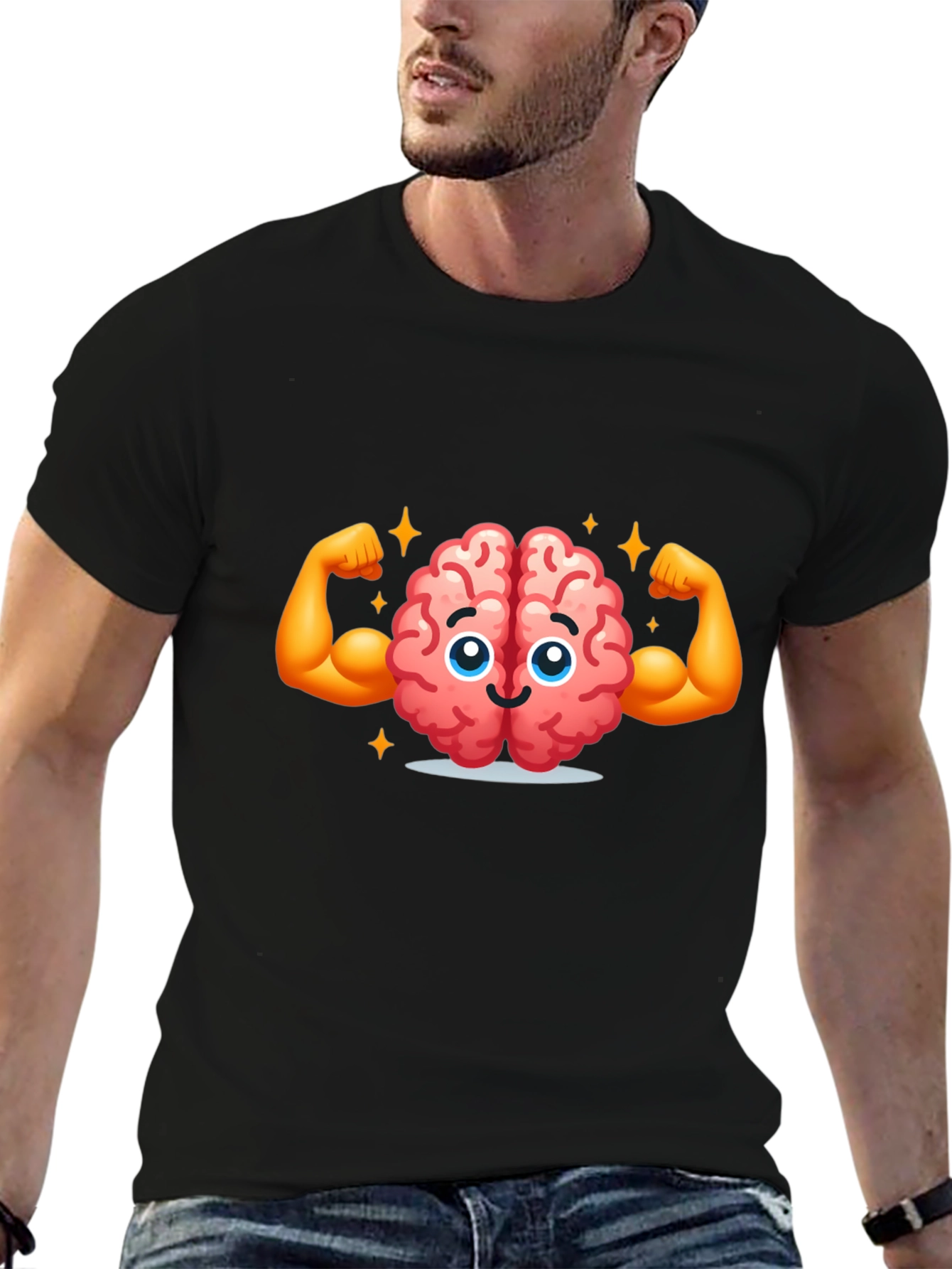 Brain Power T-Shirt - Smart & Strong Graphic Tee