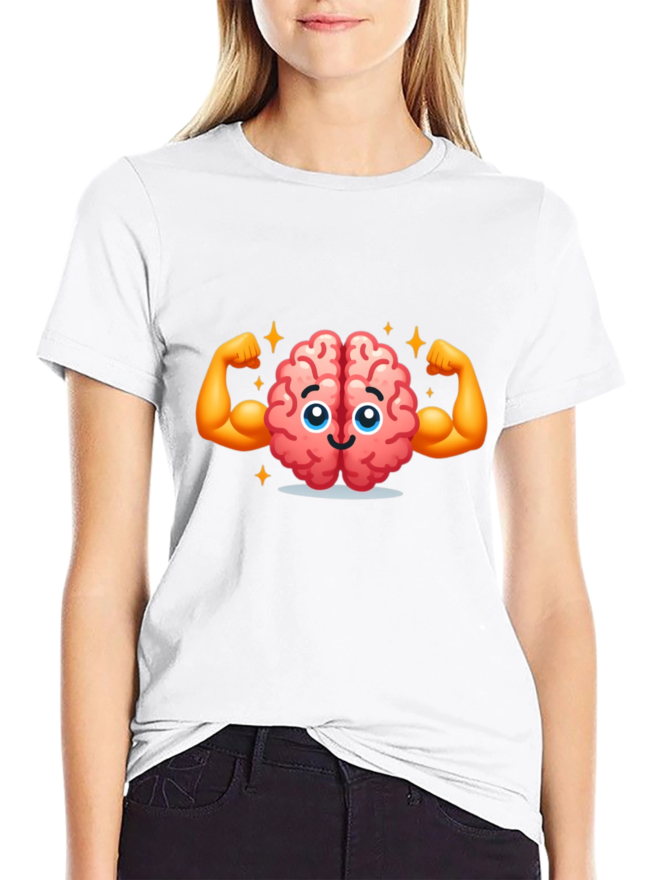 Brain Power T-Shirt - Smart & Strong Graphic Tee