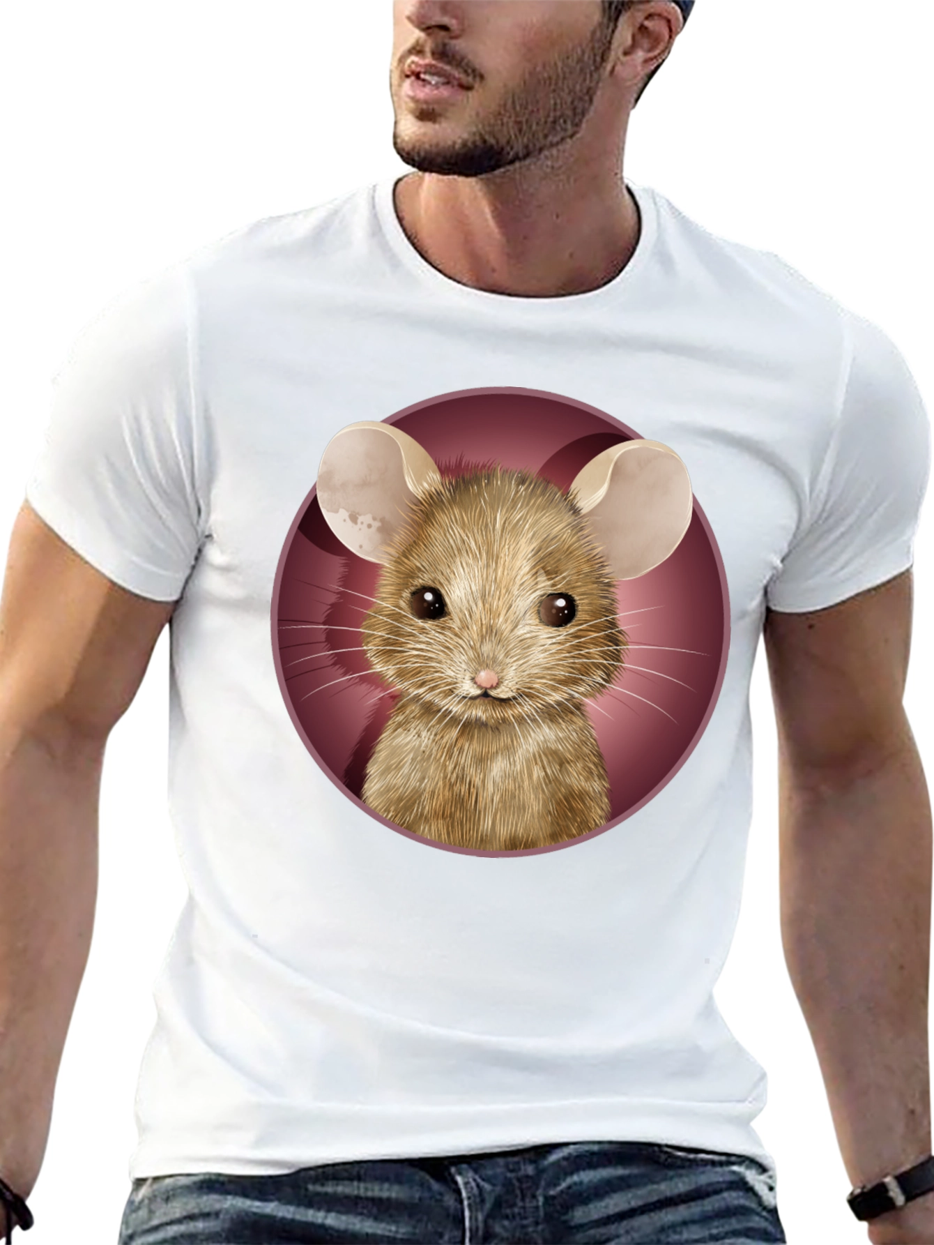 Mouse Graphic Tee - Cute Animal T-Shirt