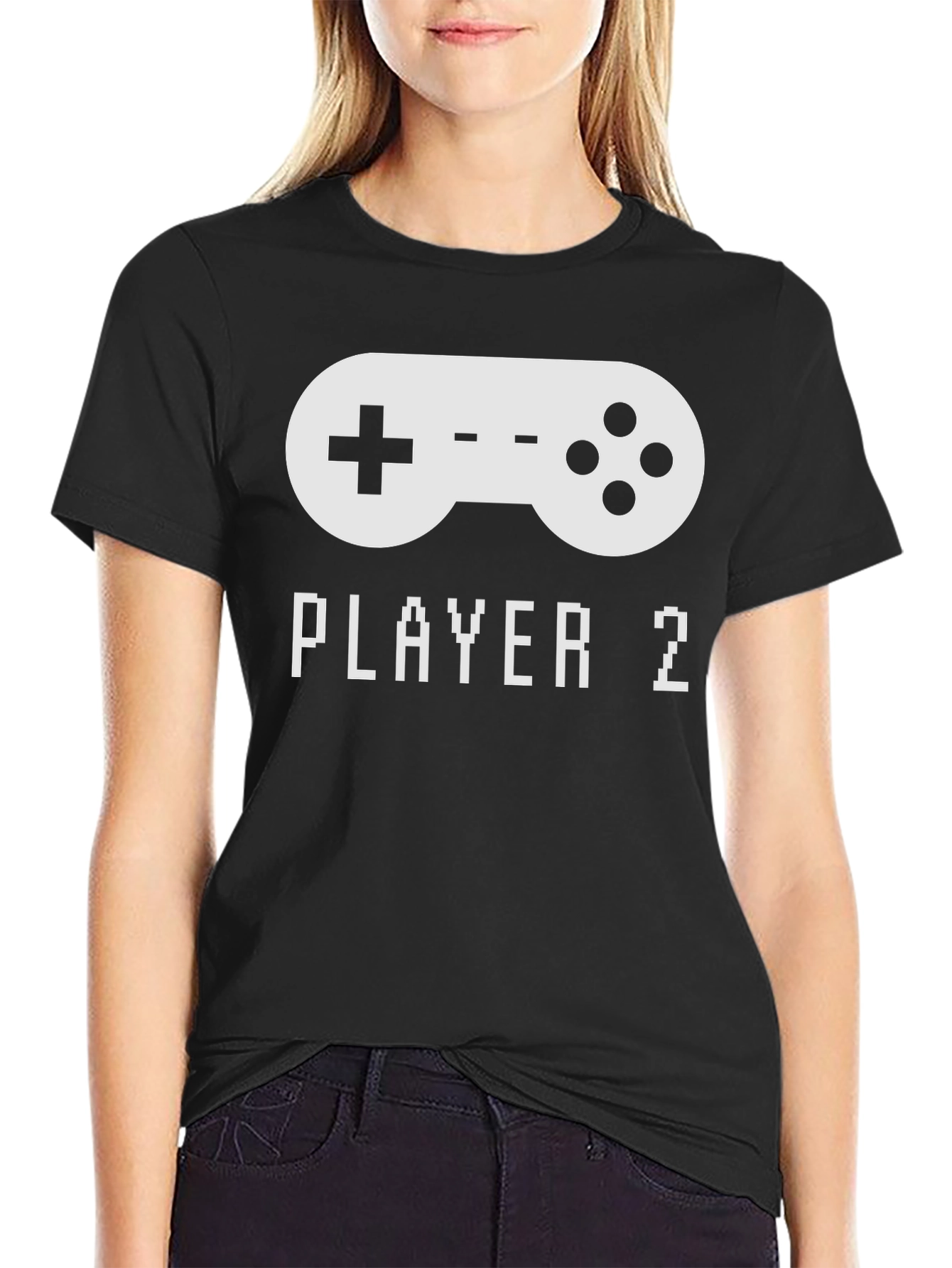 Player 2 Black Gaming T-Shirt
