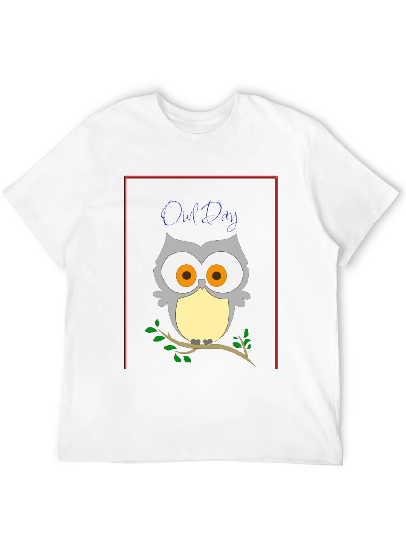 Owl Day T-Shirt: Unique Cartoon Design