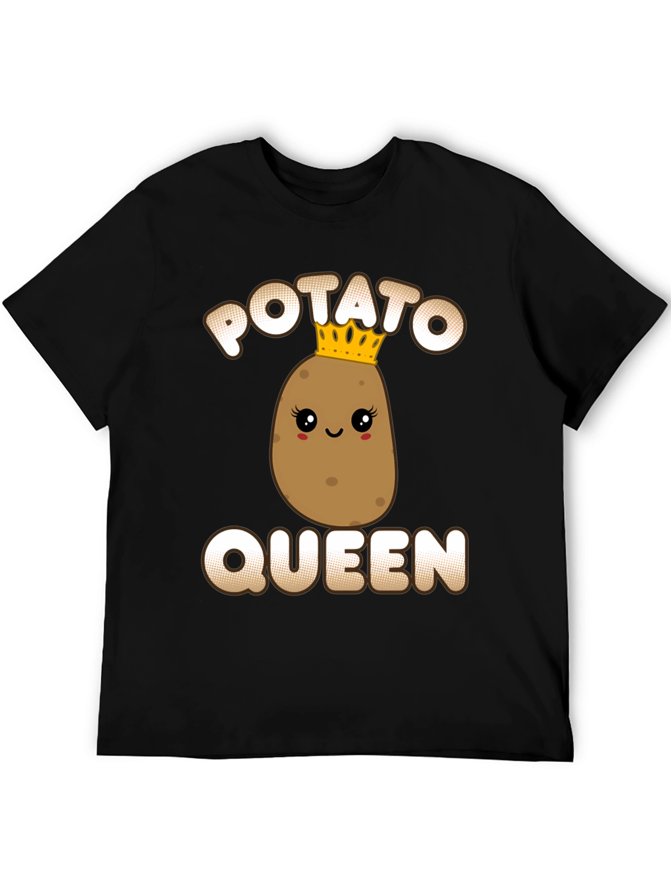 Potato Queen Graphic T-Shirt - Funny Cute Design
