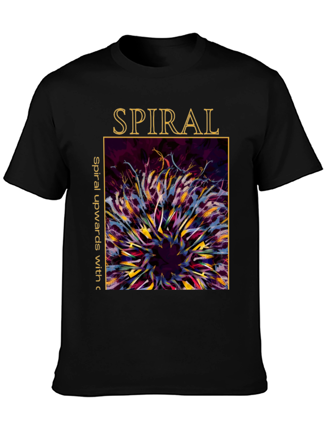 Spiral Art Graphic Tee - Unique Design Soft Cotton