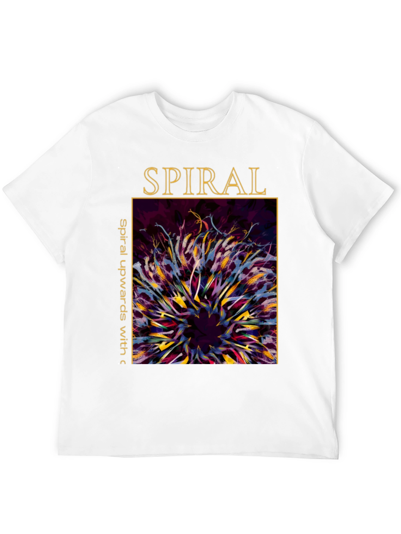 Spiral Art Graphic Tee - Unique Design Soft Cotton