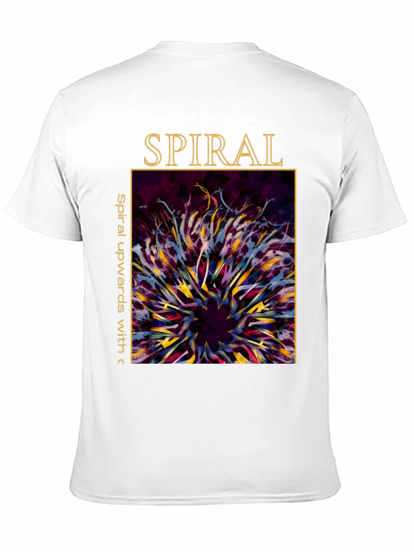 Spiral Art Graphic Tee - Unique Design Soft Cotton