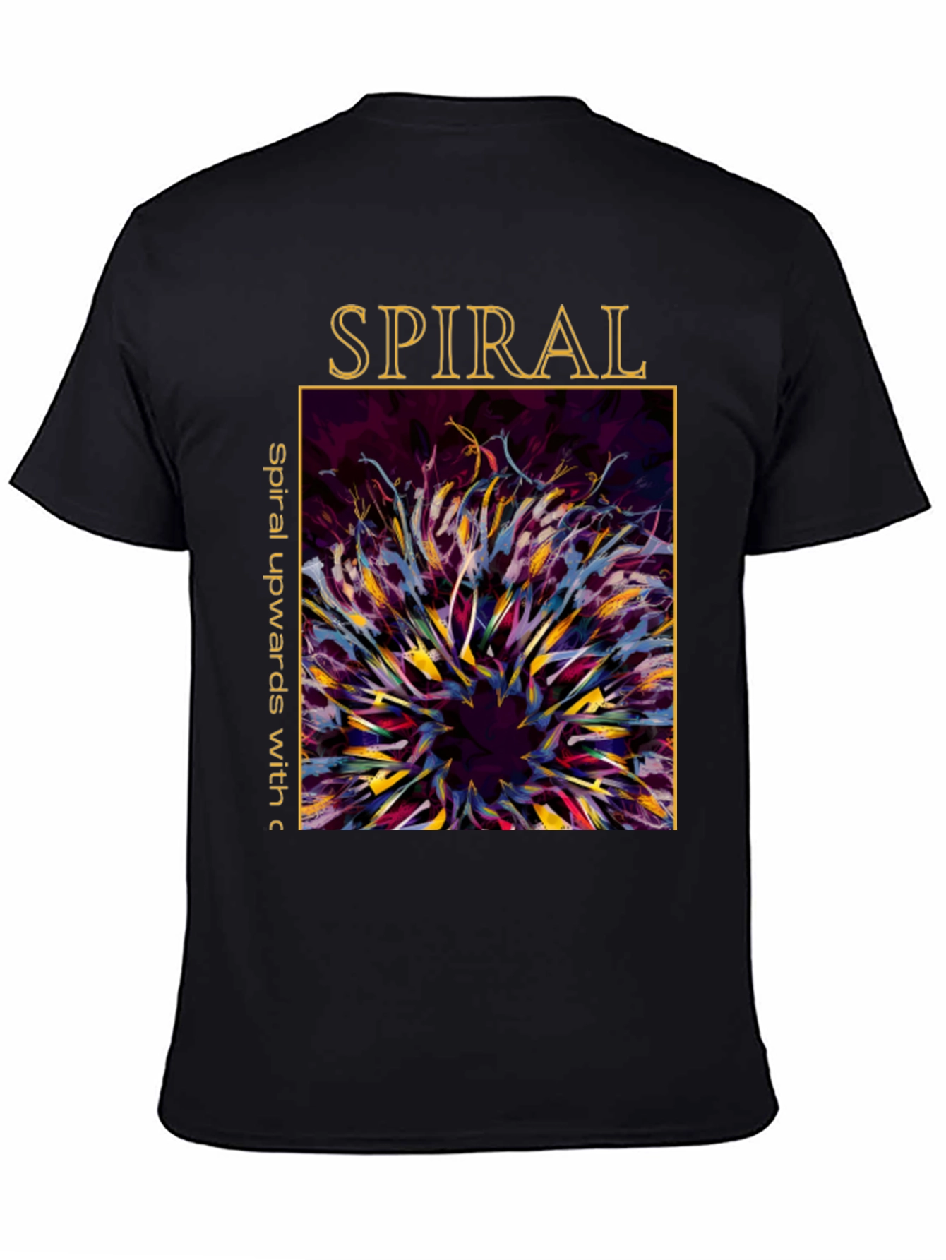 Spiral Art Graphic Tee - Unique Design Soft Cotton