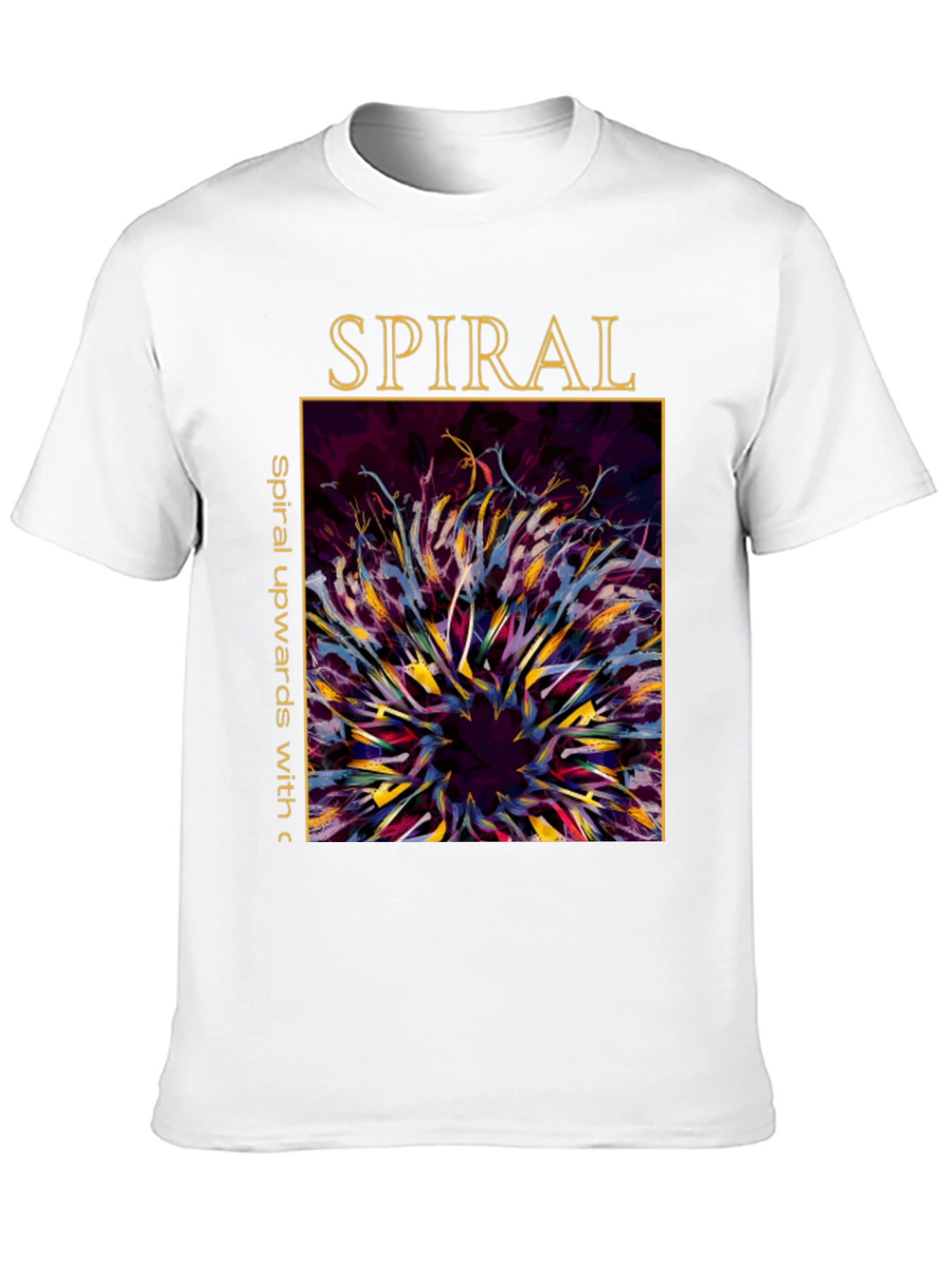 Spiral Art Graphic Tee - Unique Design Soft Cotton