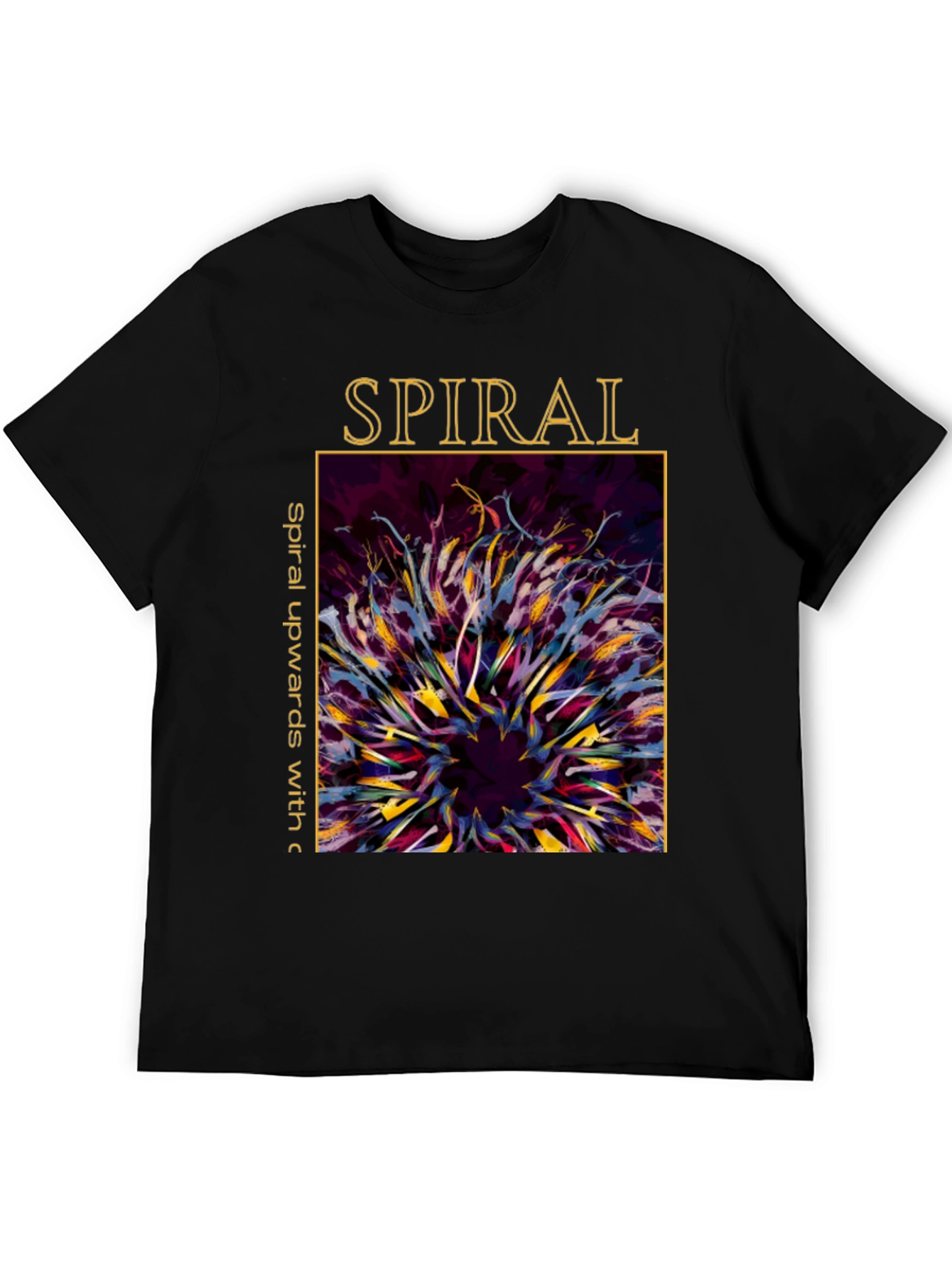 Spiral Art Graphic Tee - Unique Design Soft Cotton