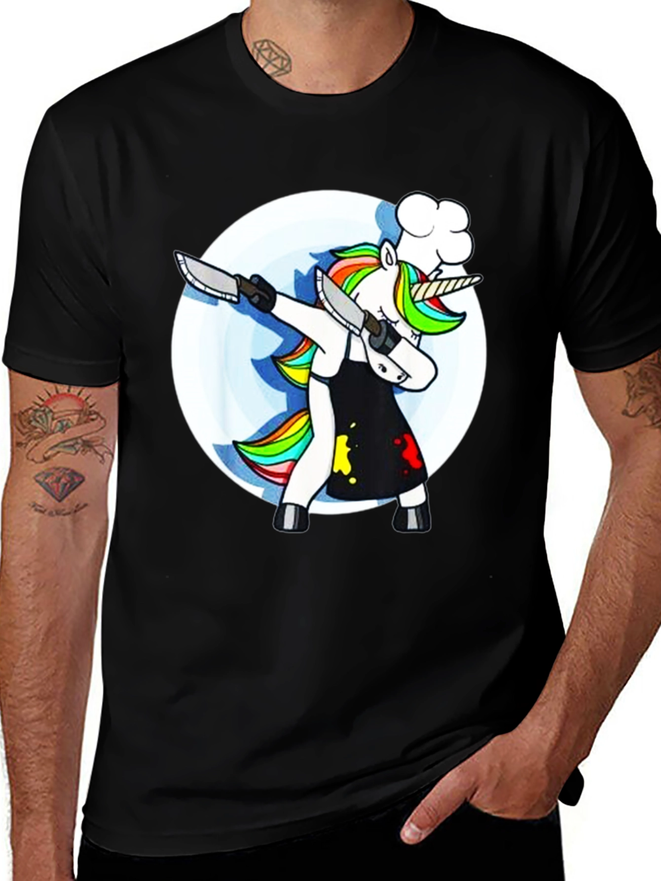 Chef Unicorn Dab T-Shirt