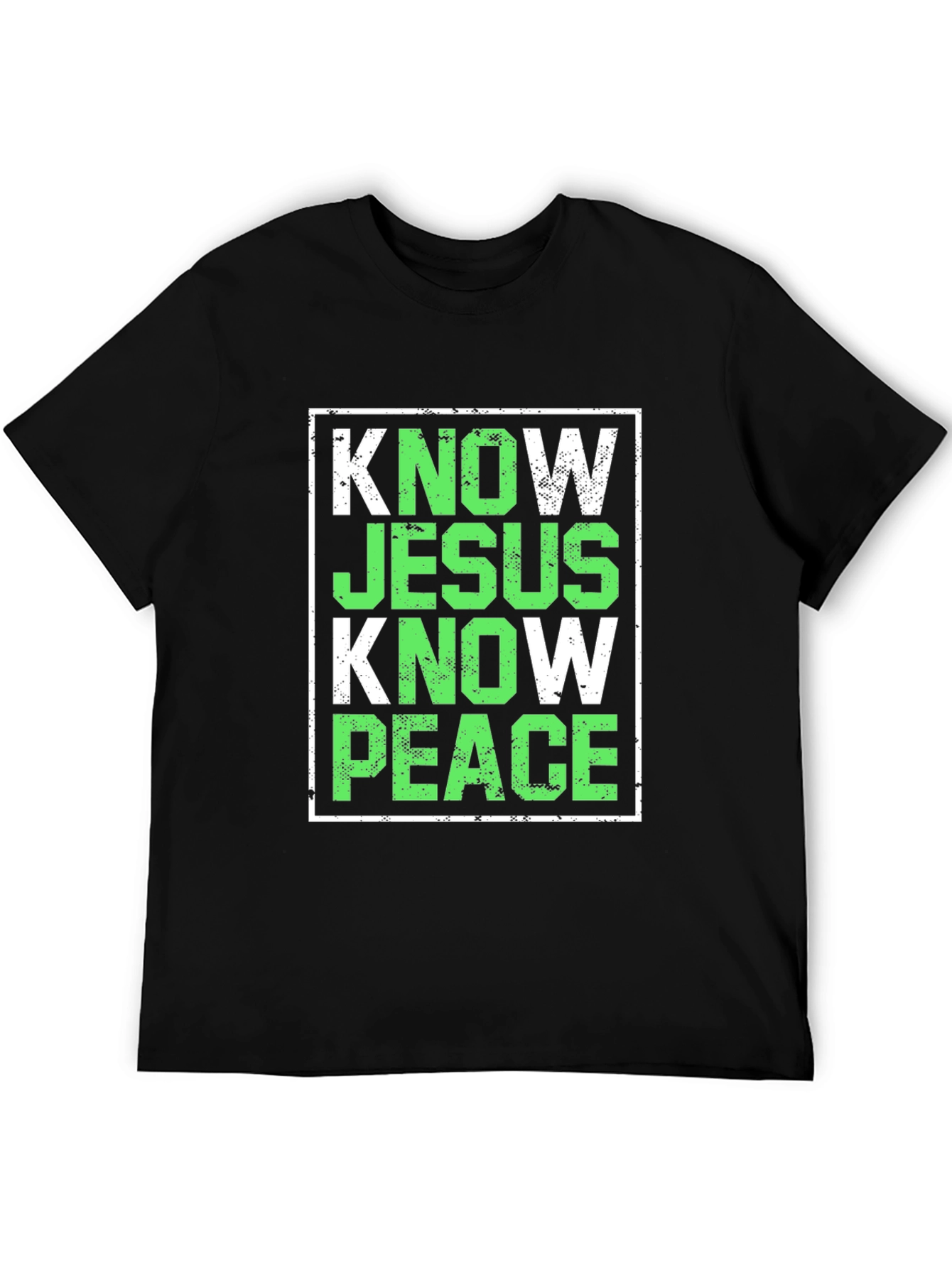Know Jesus Know Peace T-Shirt Christian Faith Tee