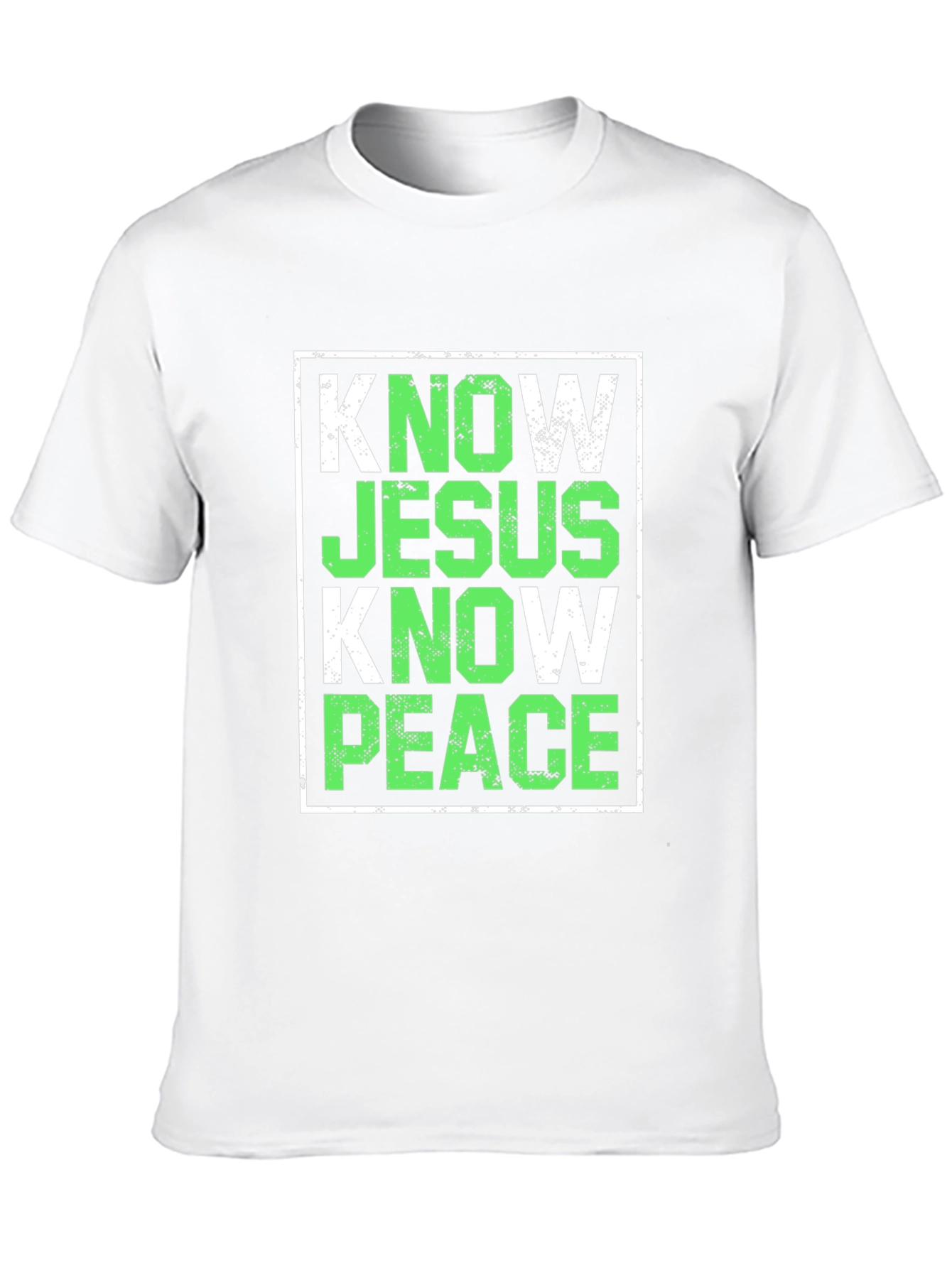 Know Jesus Know Peace T-Shirt Christian Faith Tee